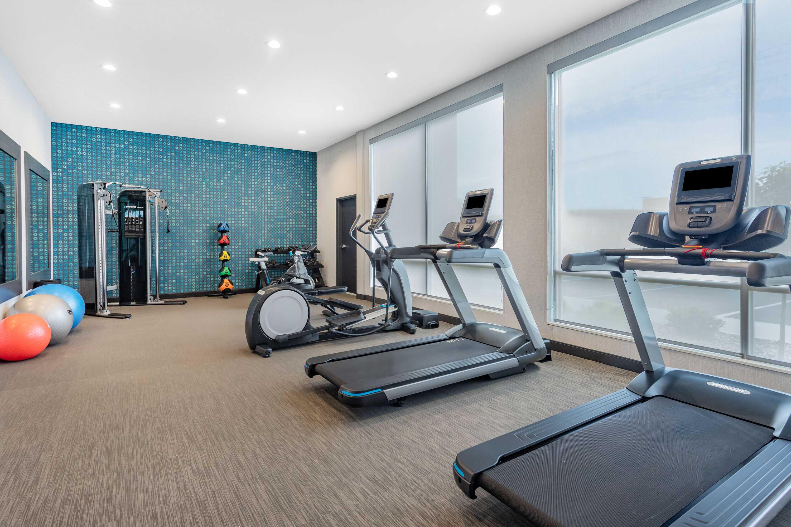 Fitness room at LaQuinta Suites by Wyndham South Bend Notre Dame Area in South Bend, Indiana