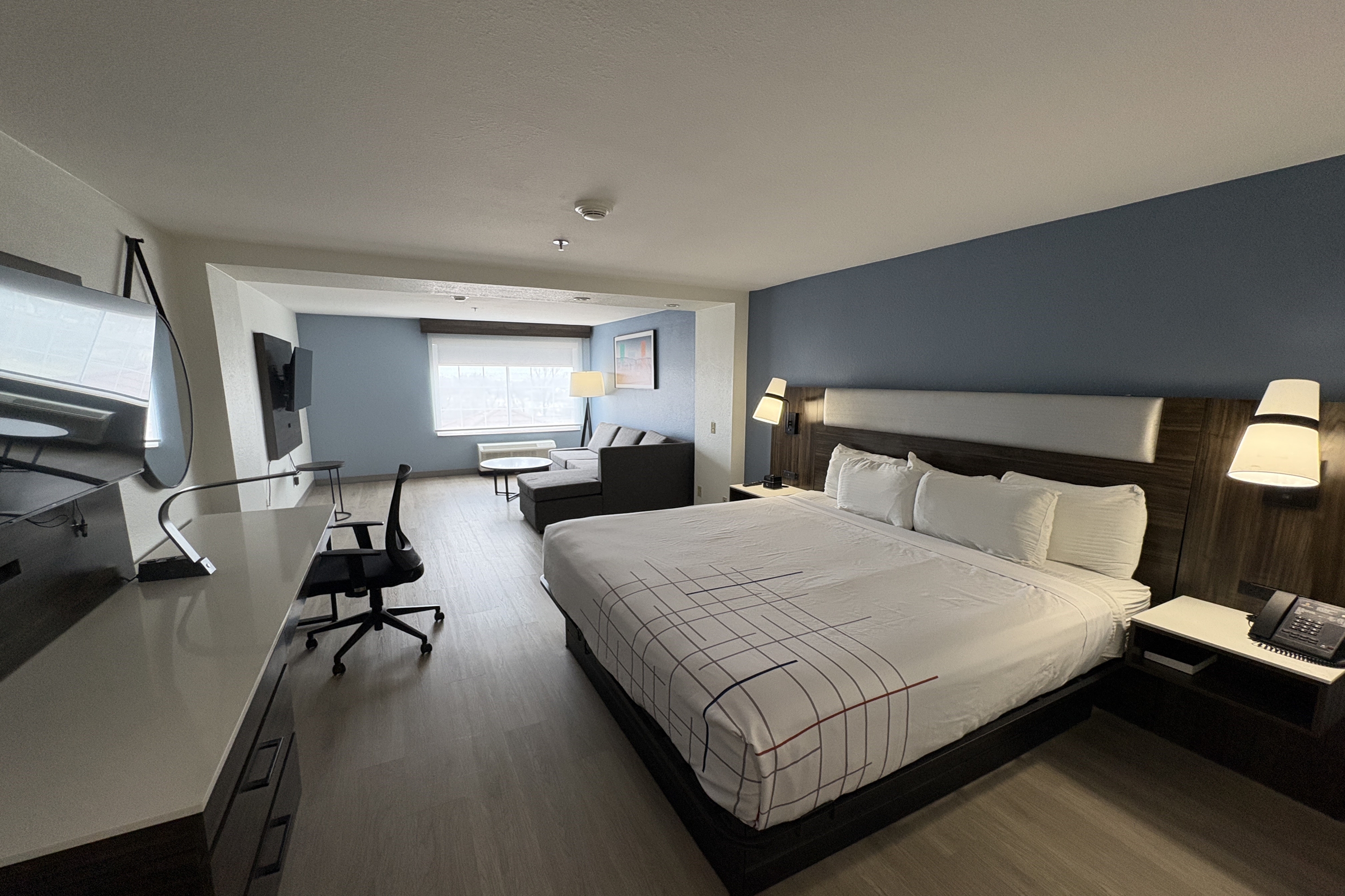Guest room at the La Quinta Inn & Suites by Wyndham Dodge City in Dodge City, Kansas