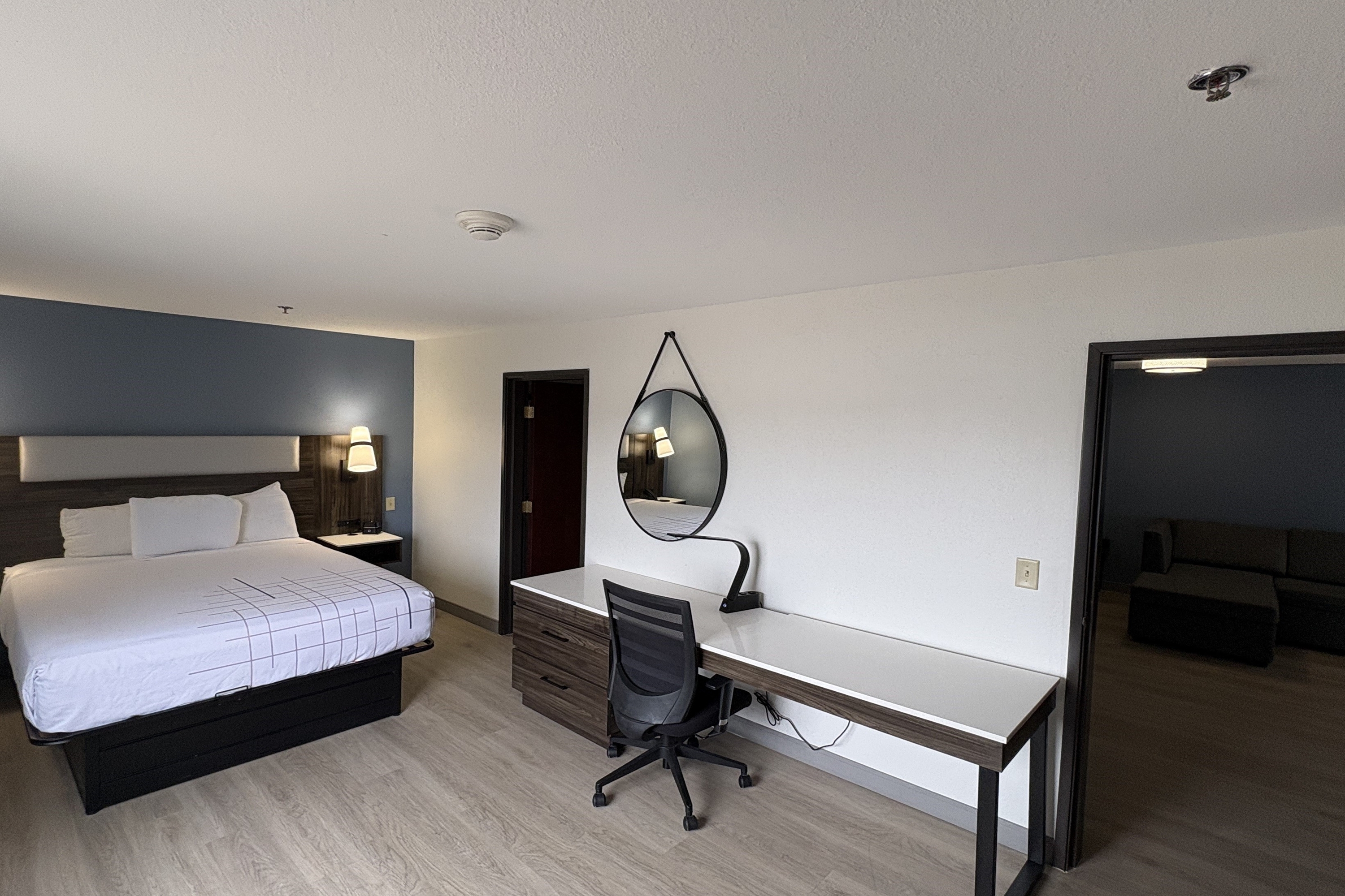 Guest room at the La Quinta Inn & Suites by Wyndham Dodge City in Dodge City, Kansas