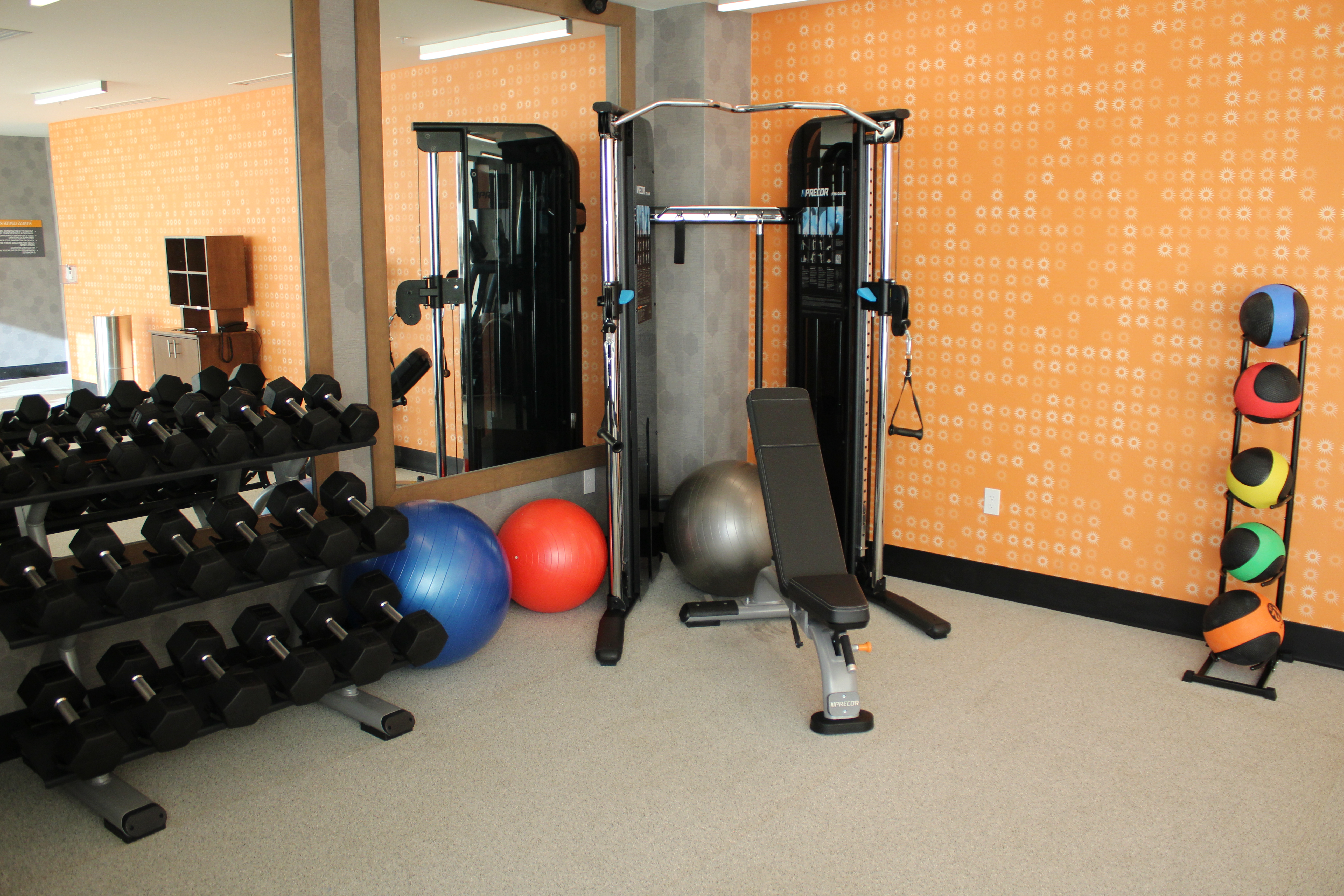 Fitness room at La Quinta Inn & Suites by Wyndham Bardstown in Bardstown, Kentucky