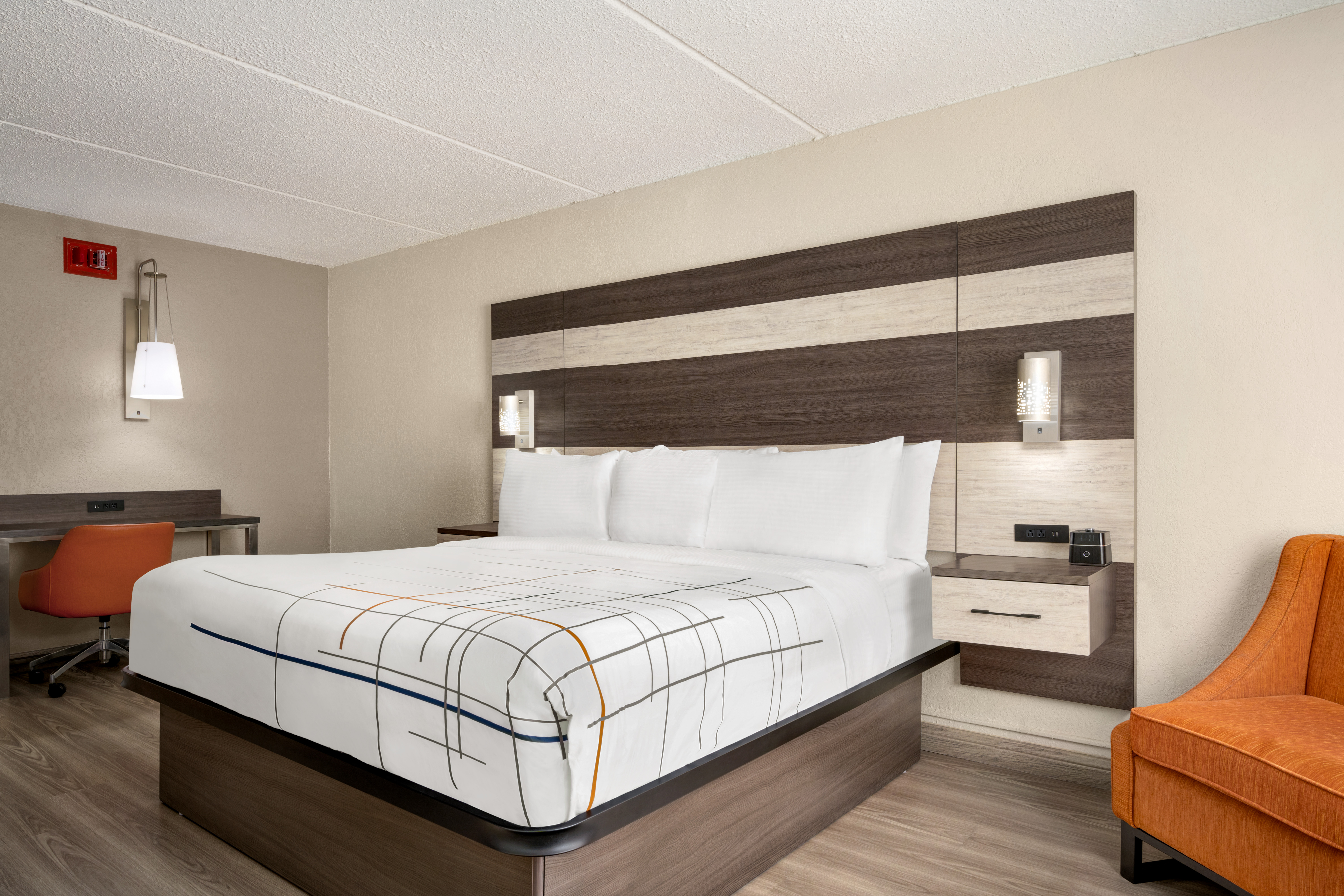 Guest room at the La Quinta Inn Lexington/Horse Park in Lexington, Kentucky