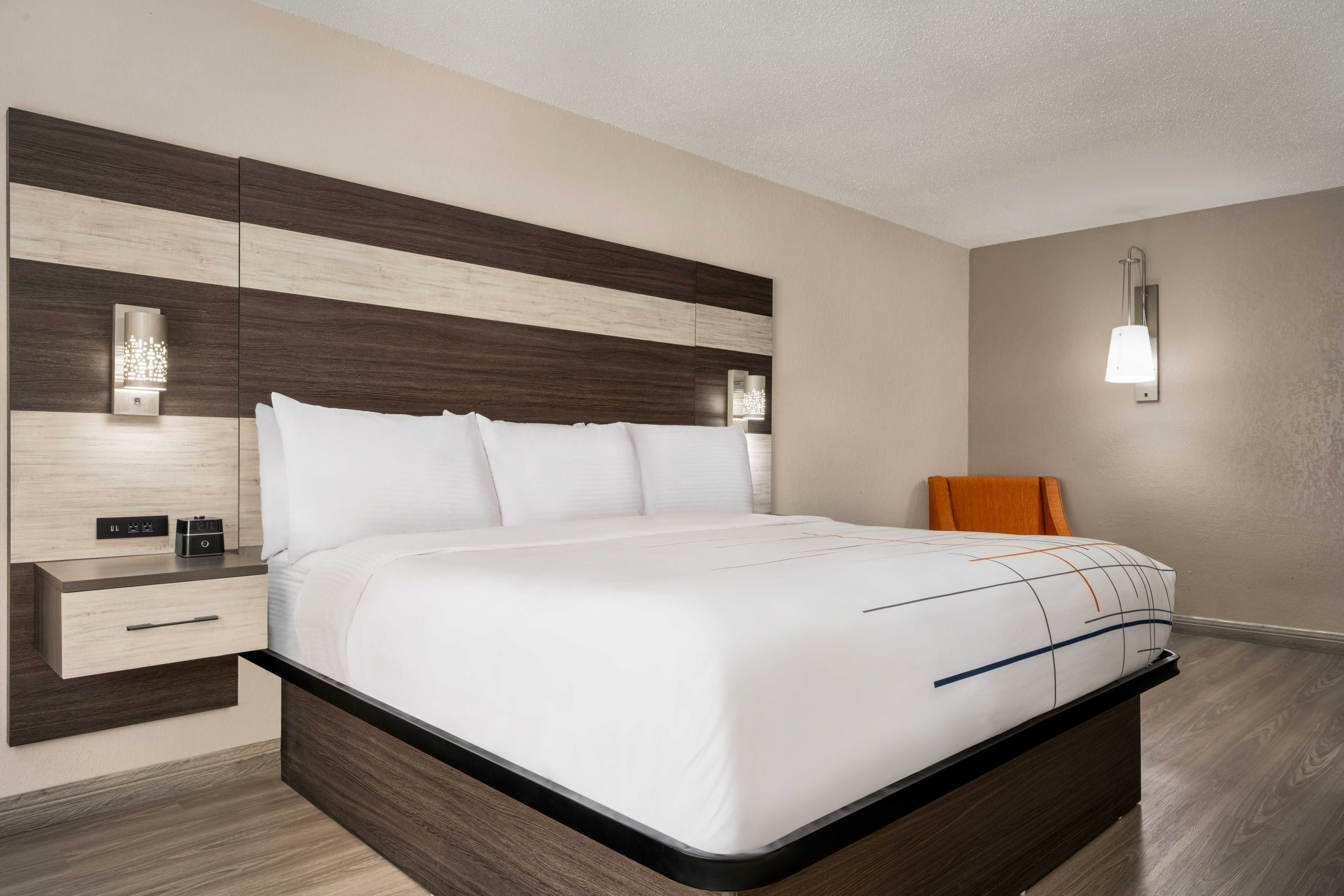 Guest room at the La Quinta Inn Lexington/Horse Park in Lexington, Kentucky