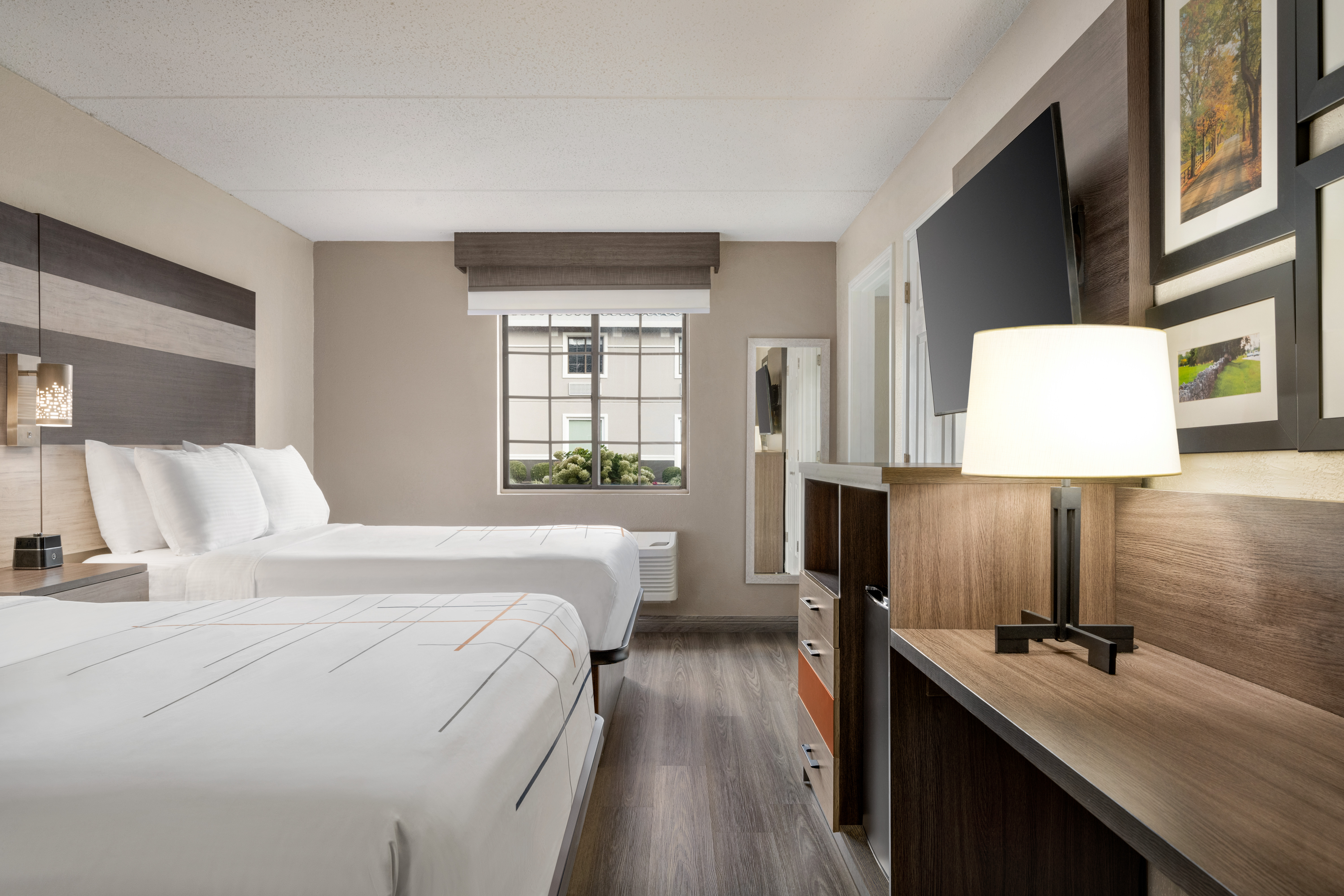 Guest room at the La Quinta Inn Lexington/Horse Park in Lexington, Kentucky