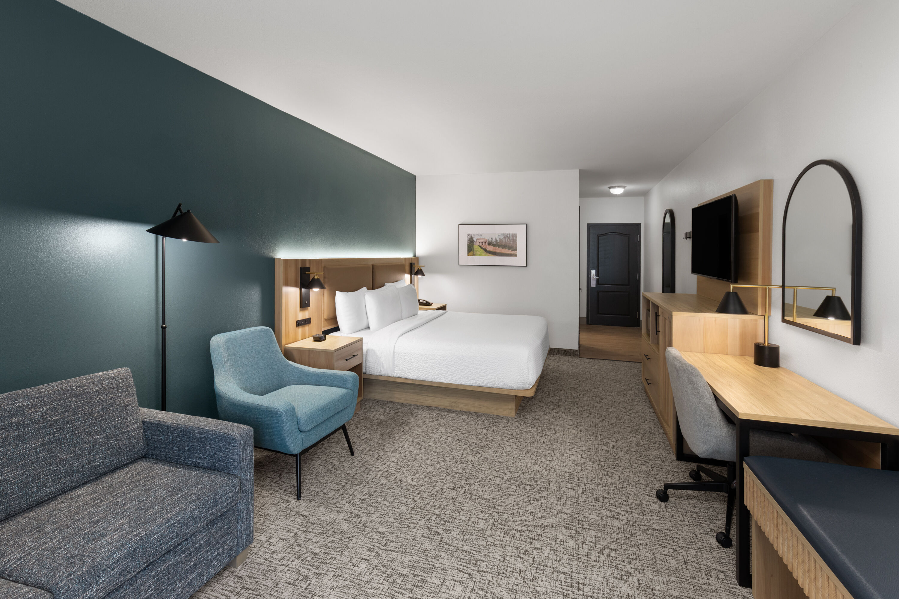 Guest room at the La Quinta Inn & Suites by Wyndham Lexington South / Hamburg in Lexington, Kentucky