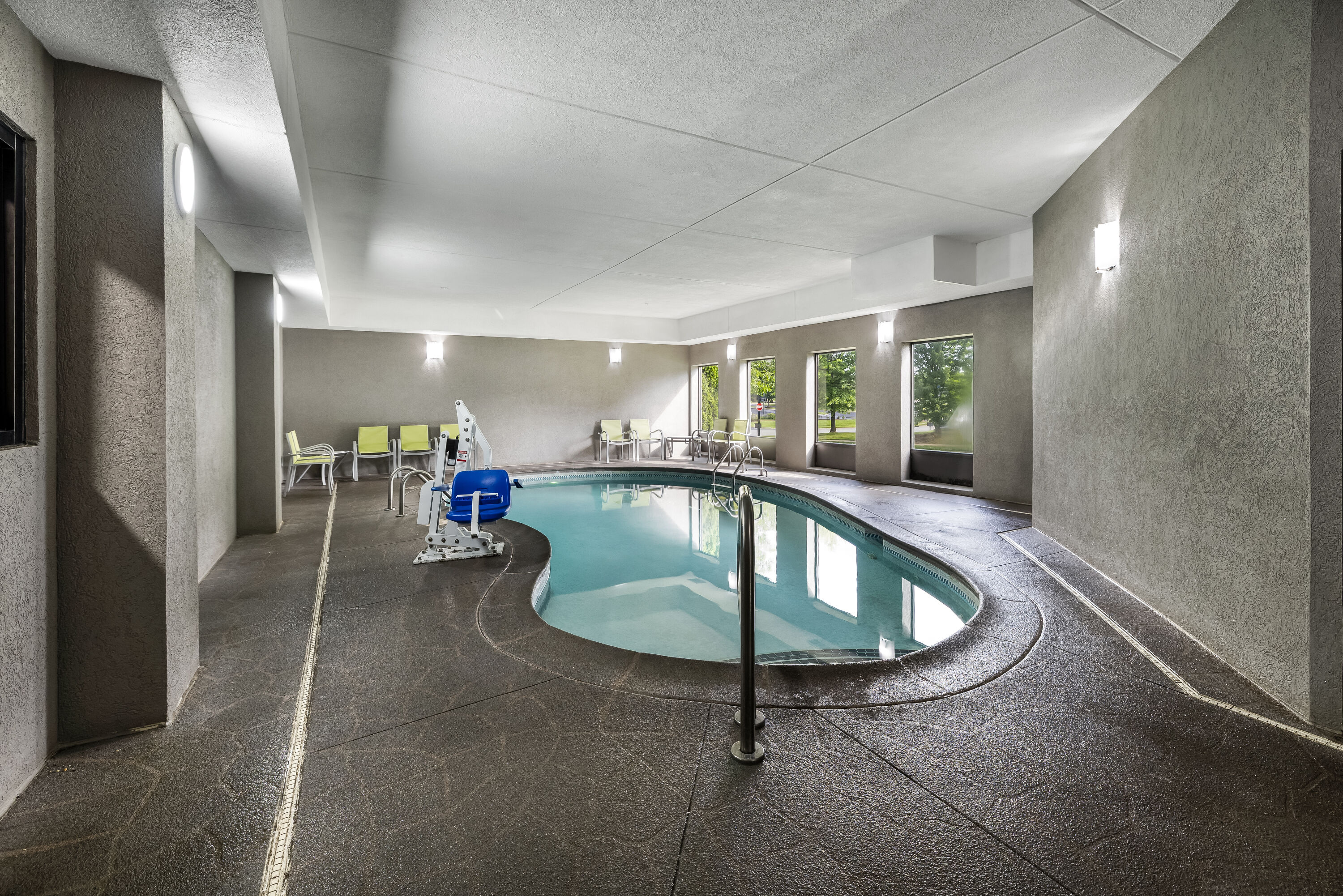 Indoor pool at the La Quinta Inn & Suites by Wyndham Louisville East in Louisville, Kentucky