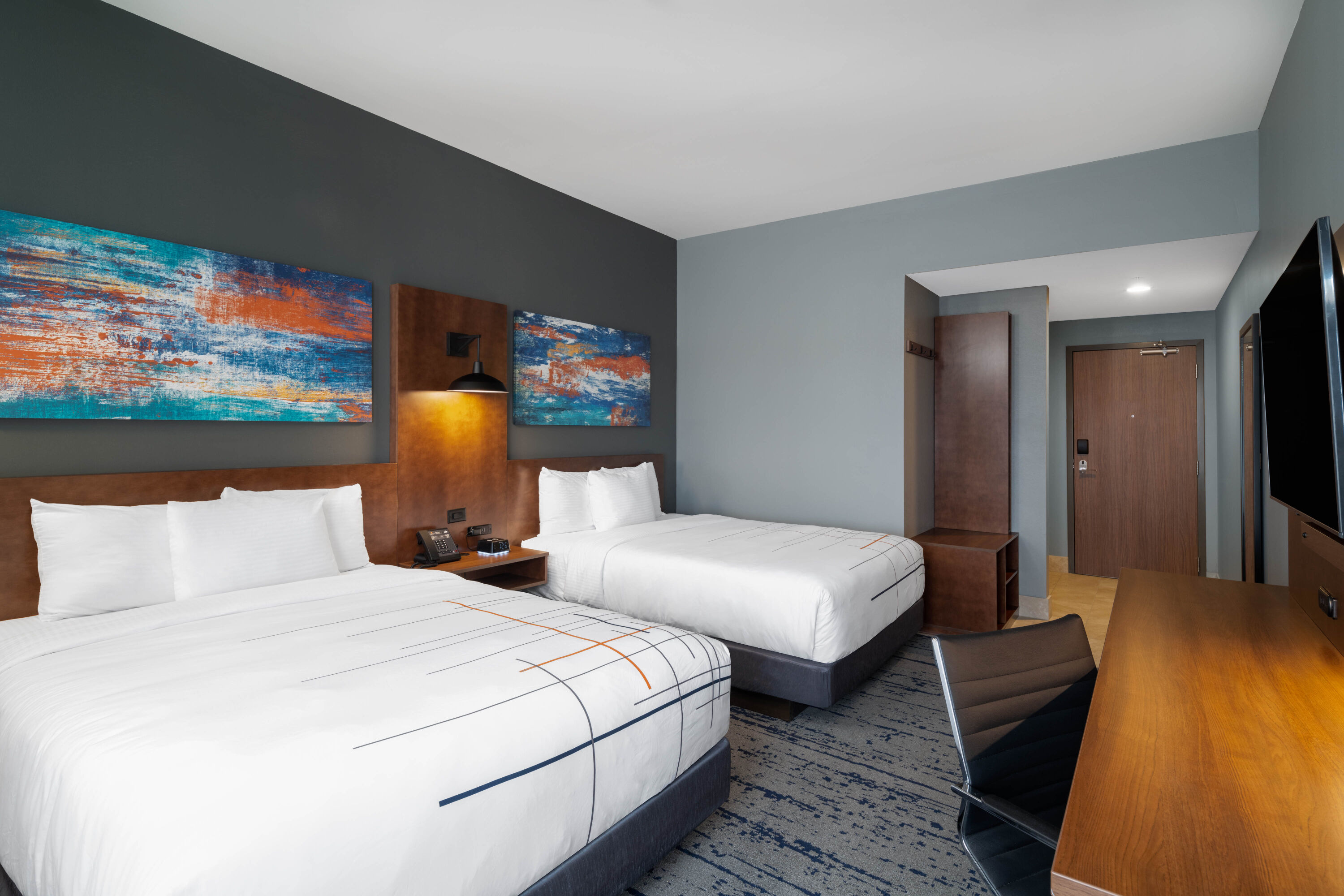 Guest room at the La Quinta Inn & Suites by Wyndham Louisville NE/Old Henry Rd in Louisville, Kentucky