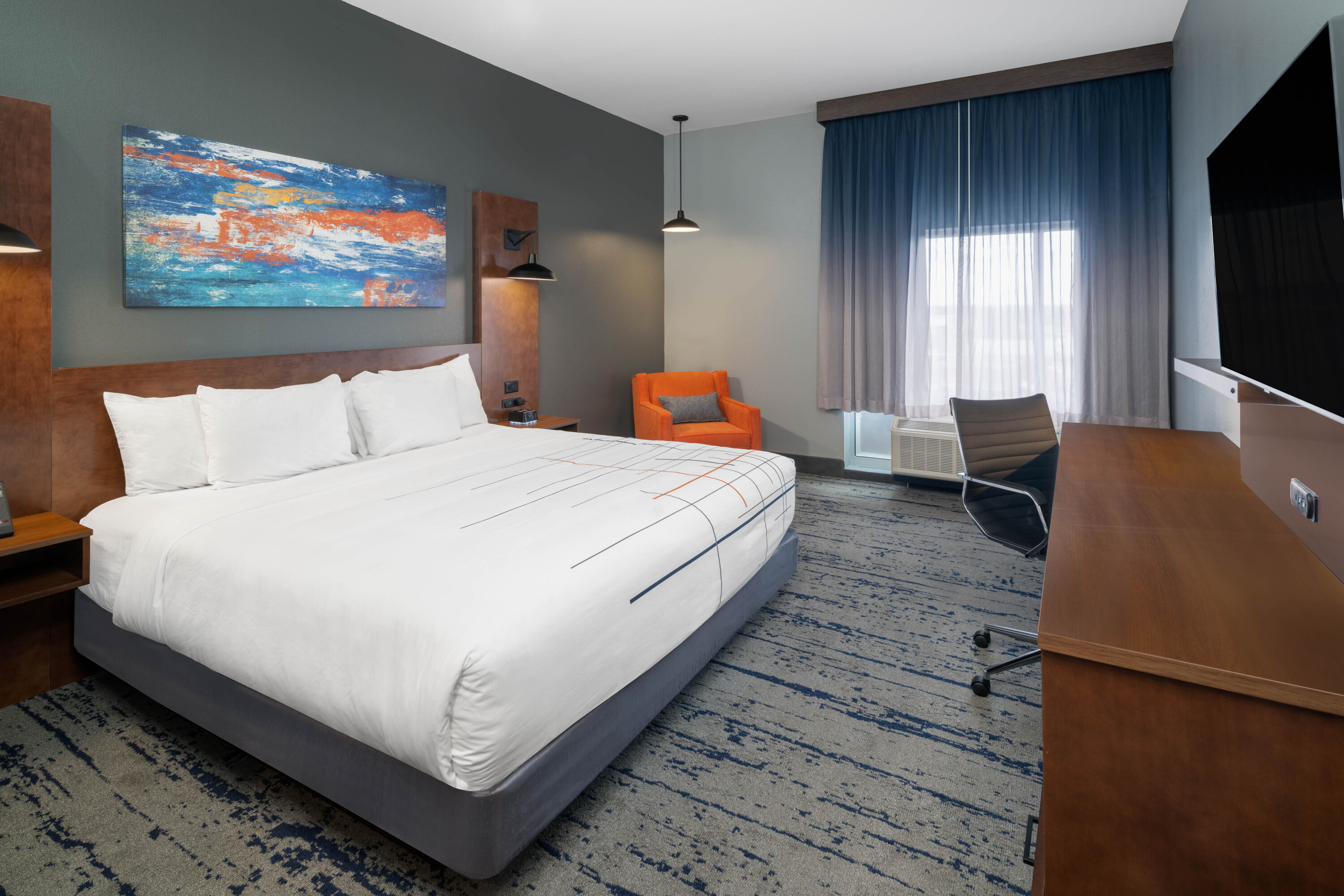 Guest room at the La Quinta Inn & Suites by Wyndham Louisville NE/Old Henry Rd in Louisville, Kentucky