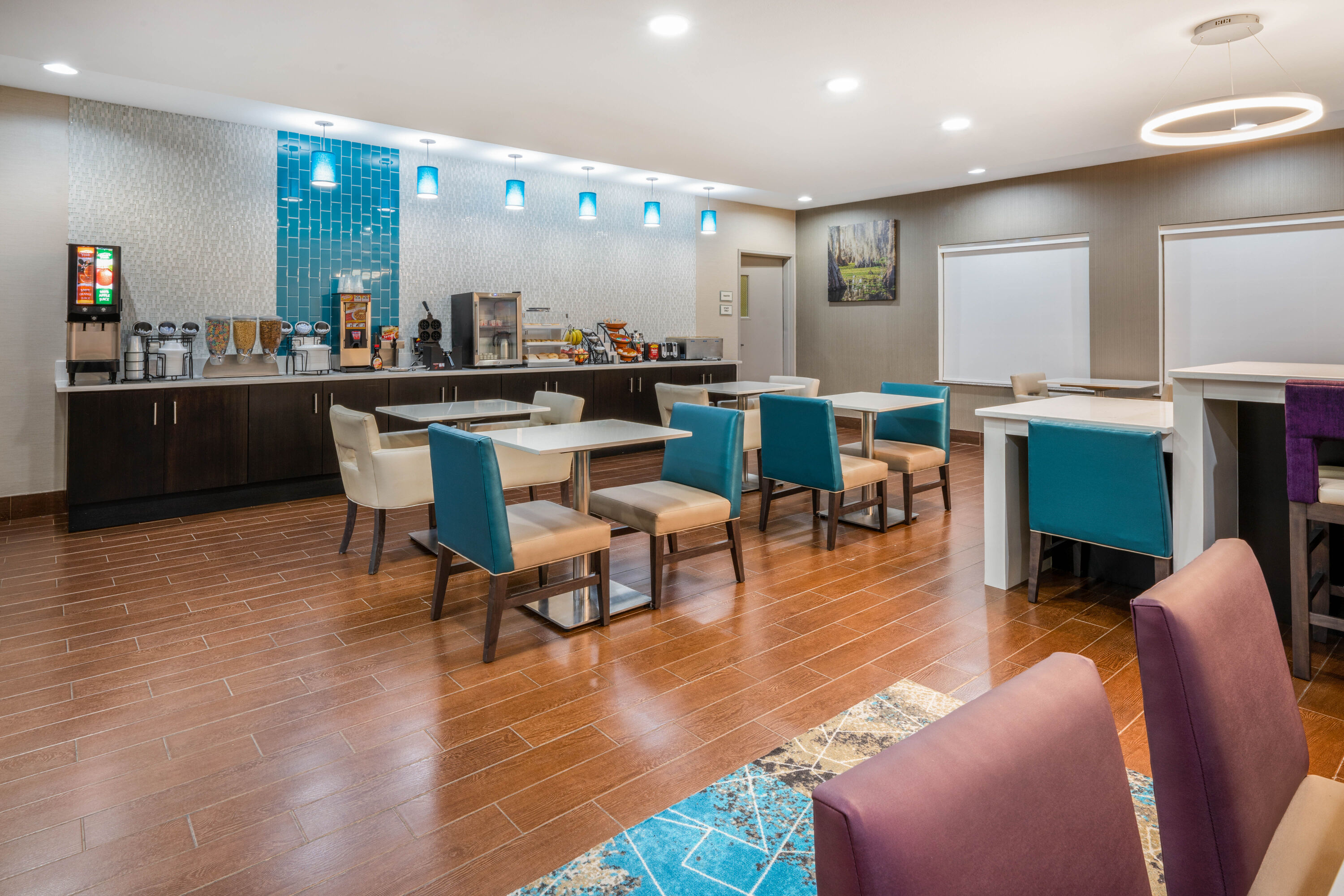 Free breakfast at La Quinta Inn & Suites by Wyndham Boutte in Boutte, Louisiana