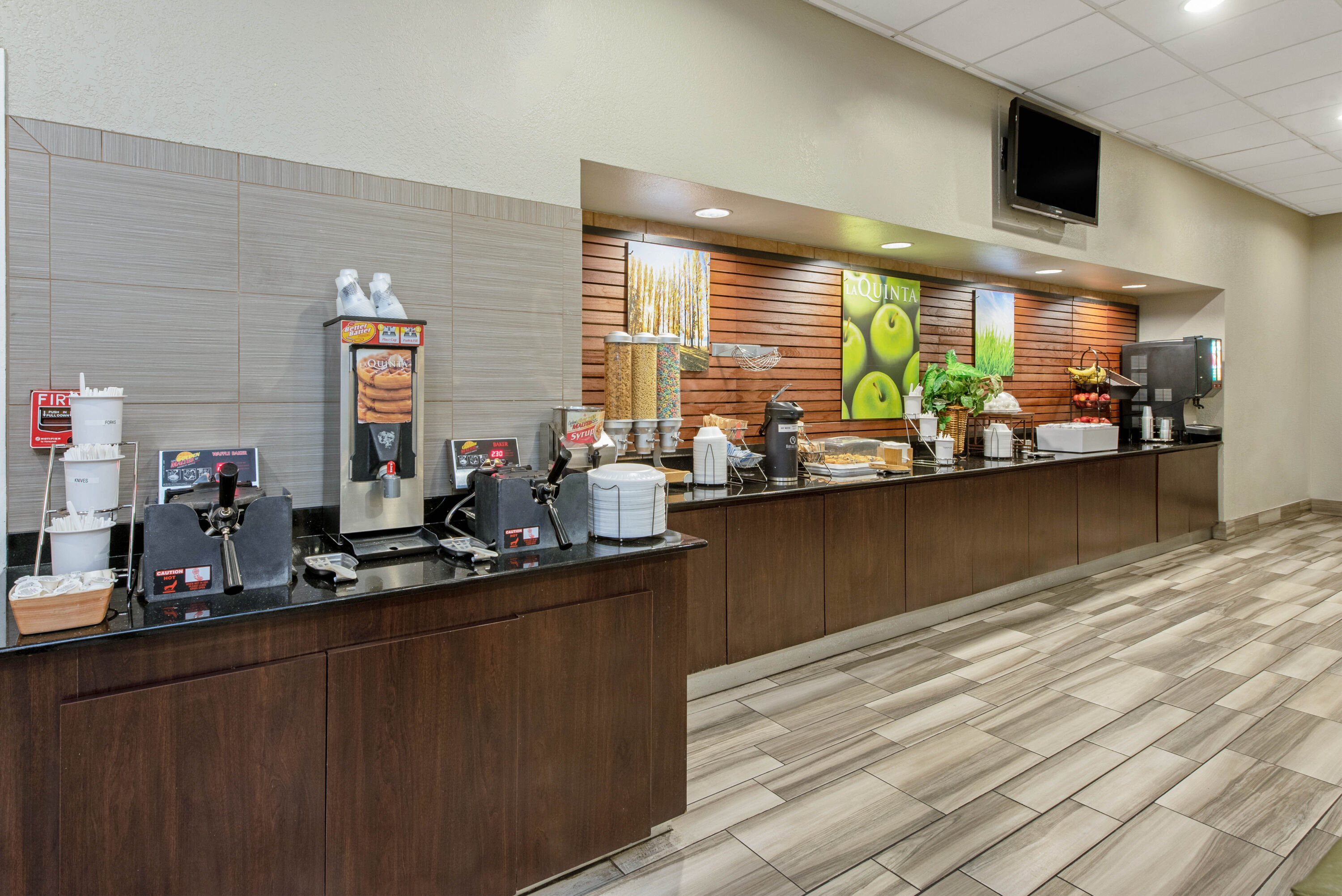 Free breakfast at La Quinta Inn & Suites by Wyndham New Orleans Airport in Kenner, Louisiana