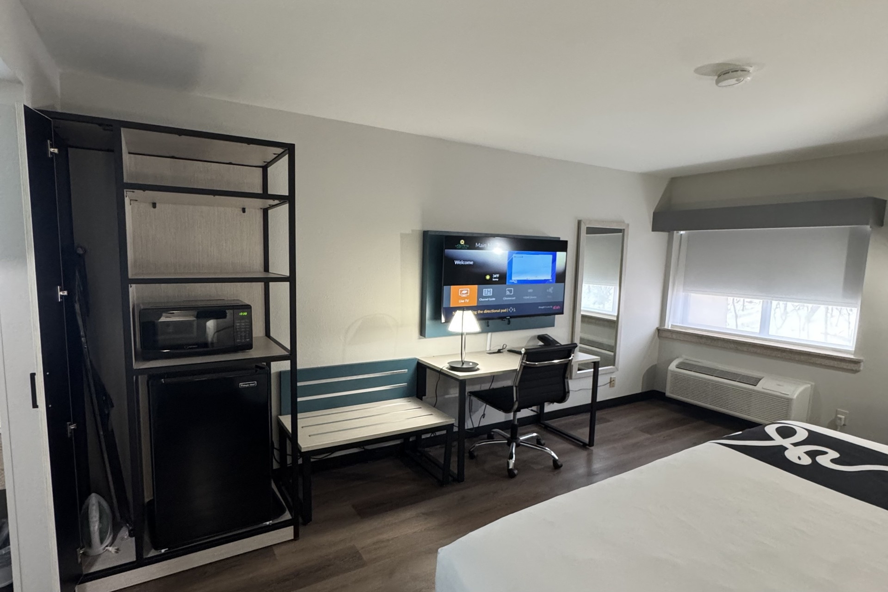 Guest room at the La Quinta Inn by Wyndham Auburn Worcester in Auburn, Massachusetts