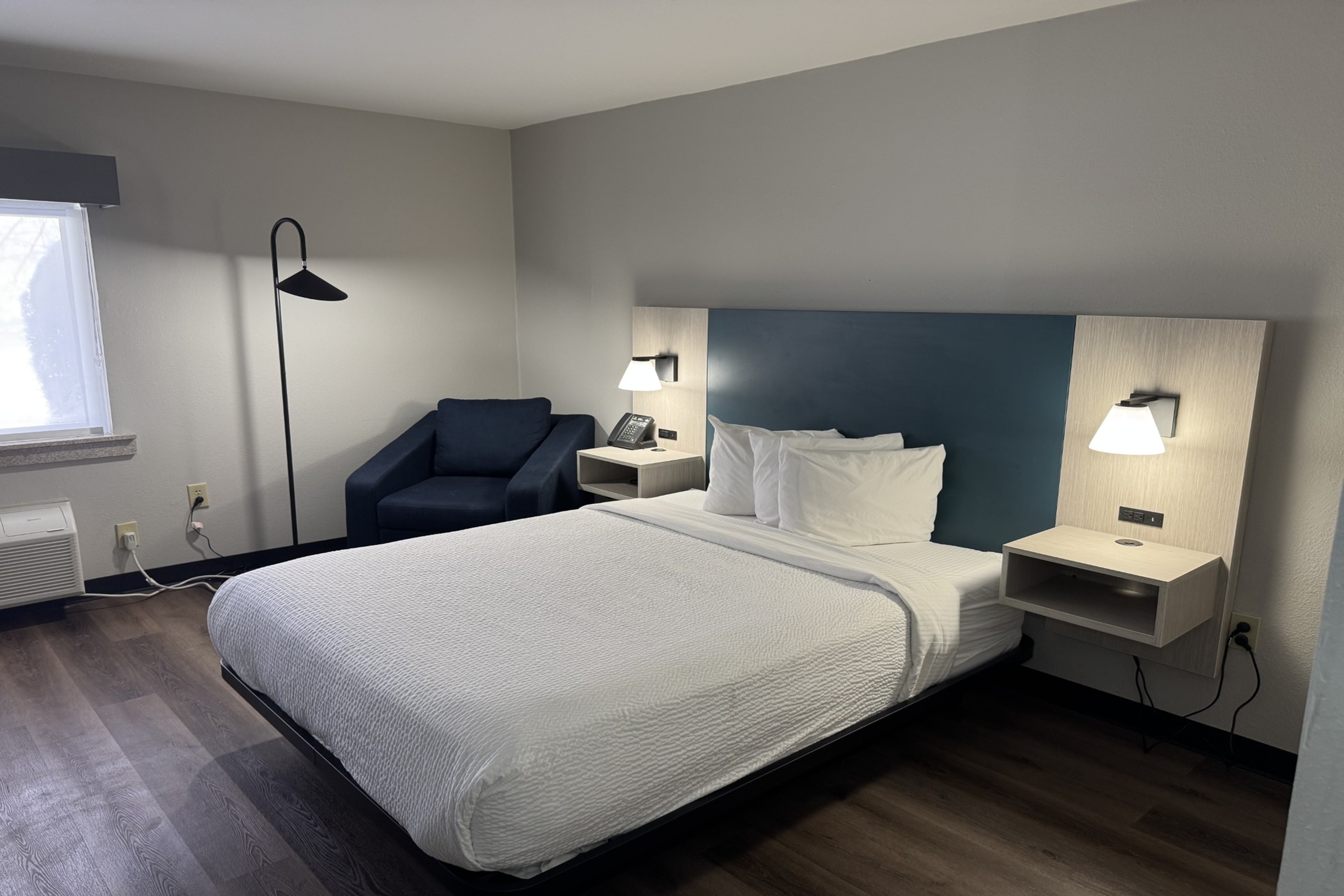 Guest room at the La Quinta Inn by Wyndham Auburn Worcester in Auburn, Massachusetts