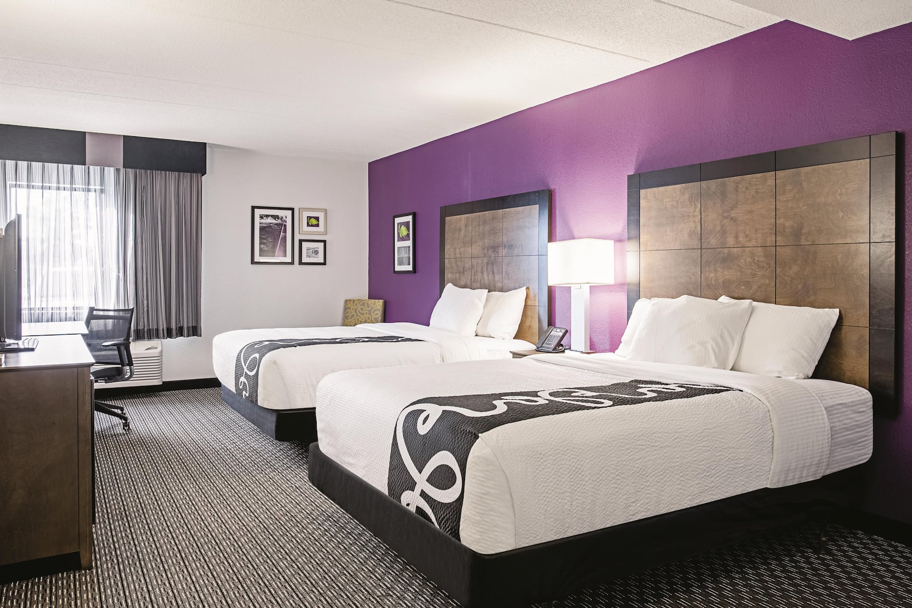 Guest room at the La Quinta Inn & Suites by Wyndham Baltimore N / White Marsh in Baltimore, Maryland