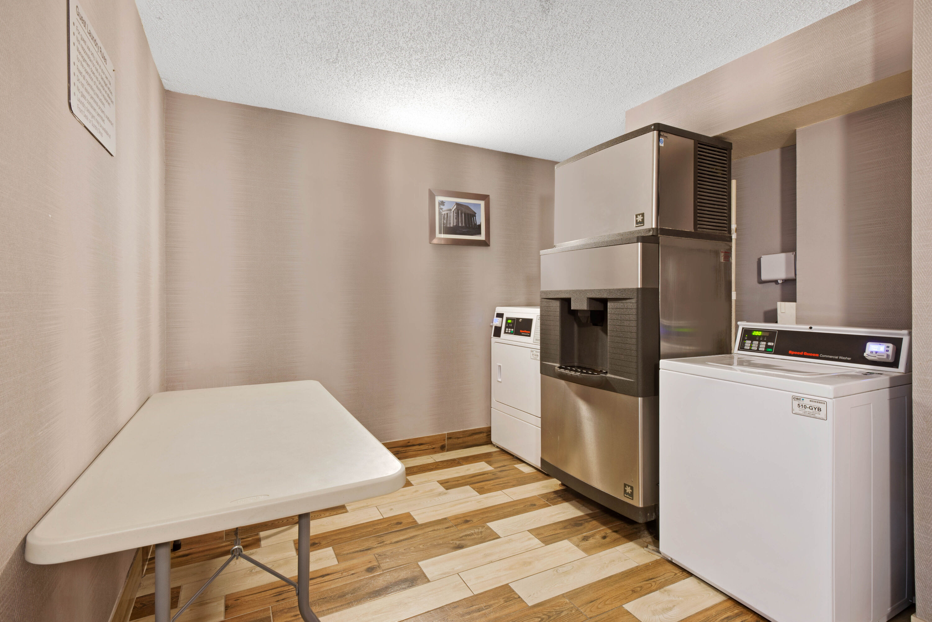 Laundry facilities at La Quinta Inn & Suites by Wyndham DC Metro Capital Beltway in Capitol Heights, Maryland