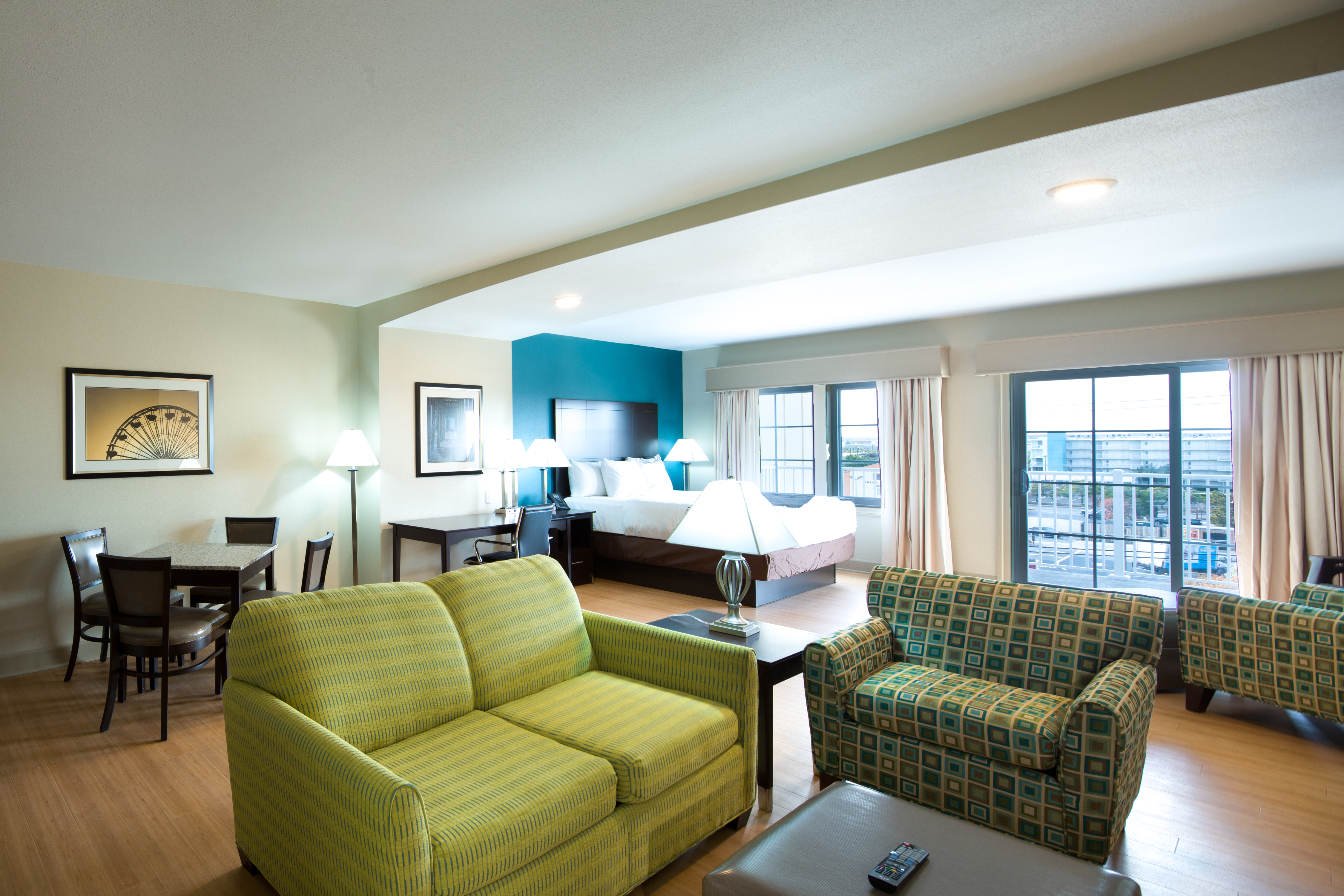 Guest room at the La Quinta Inn & Suites by Wyndham Ocean City in Ocean City, Maryland
