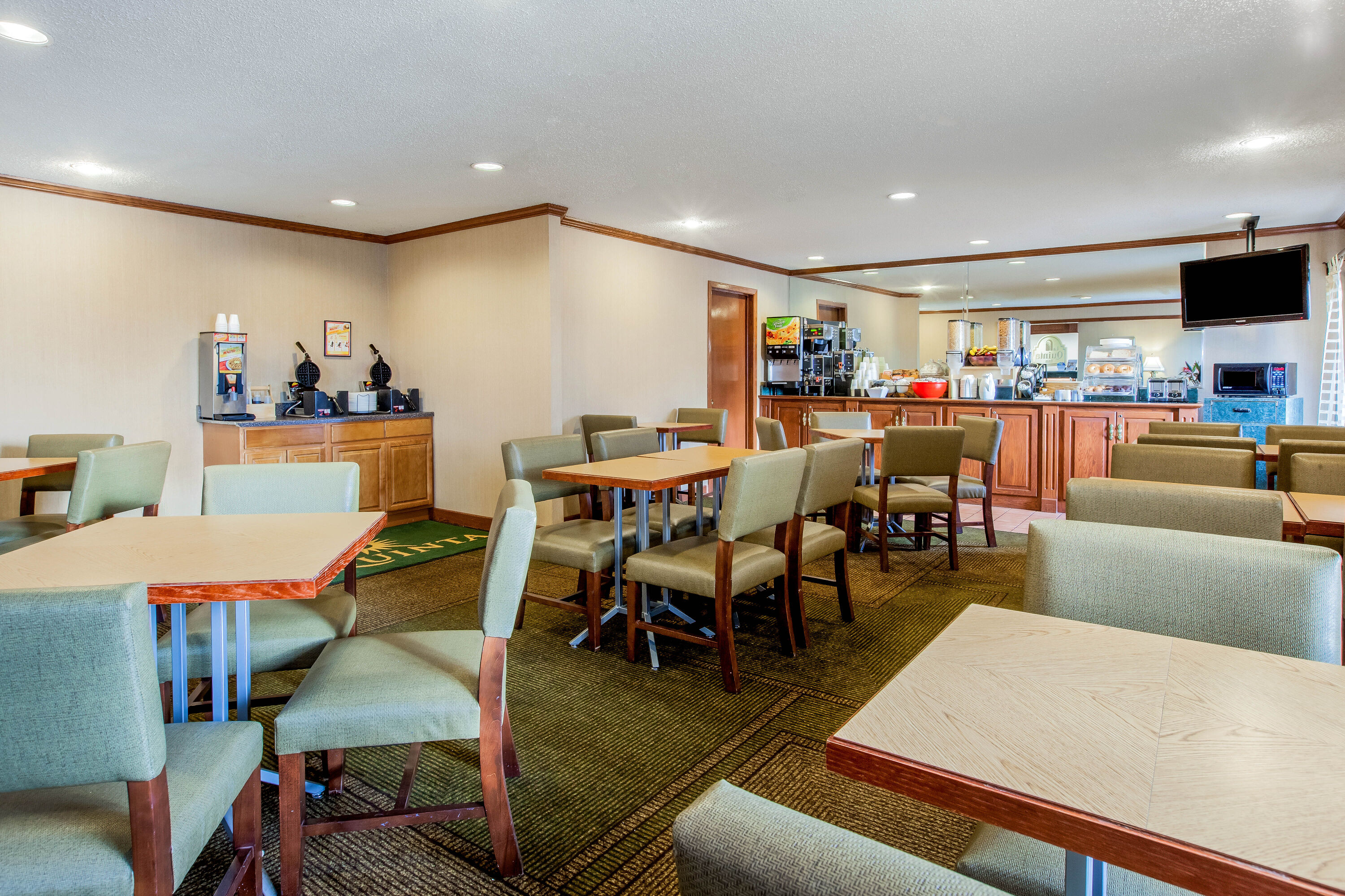 Free breakfast at La Quinta Inn by Wyndham Detroit Southgate in Southgate, Michigan