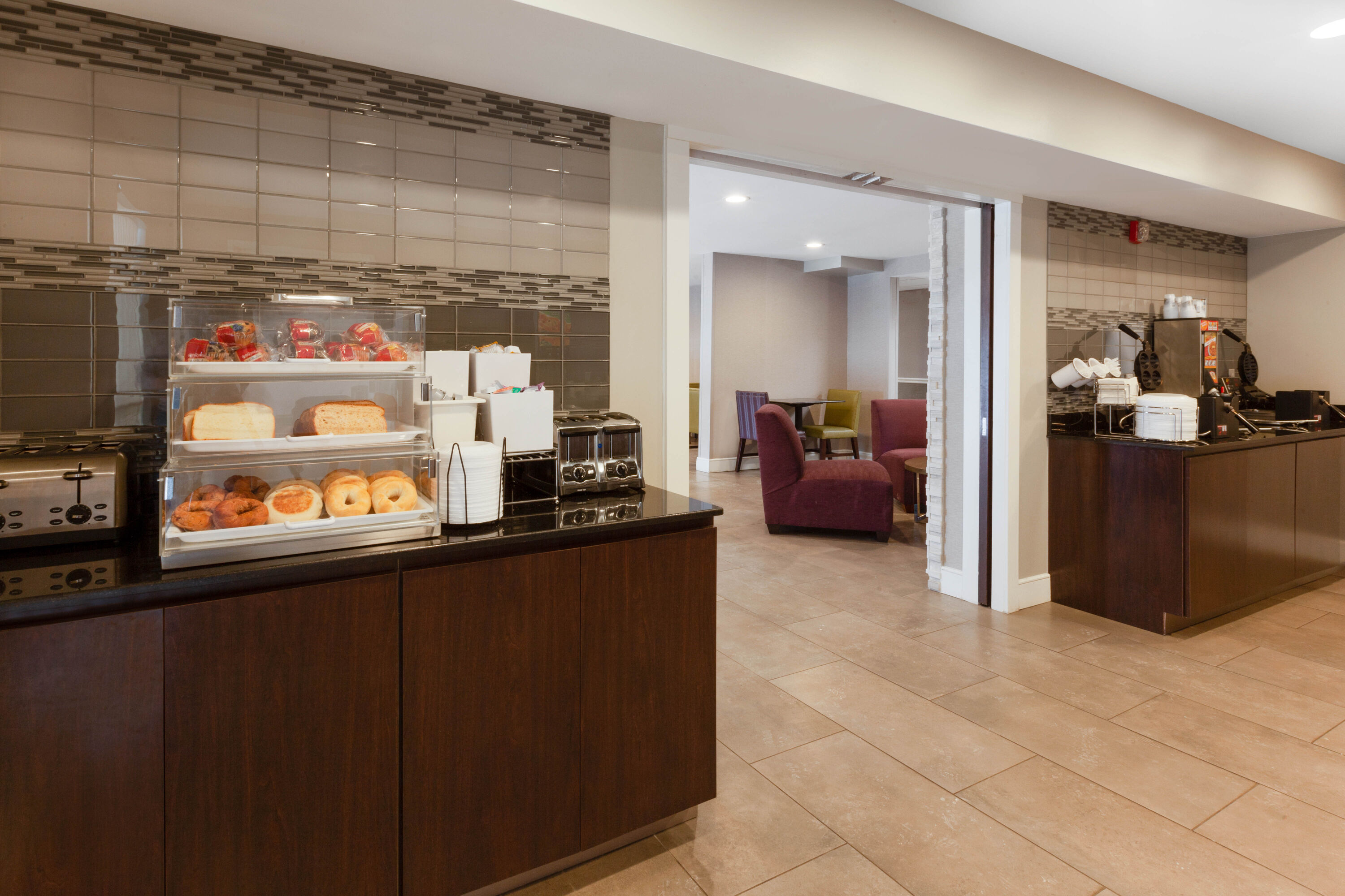 Free breakfast at La Quinta Inn & Suites by Wyndham Detroit Utica in Utica, Michigan