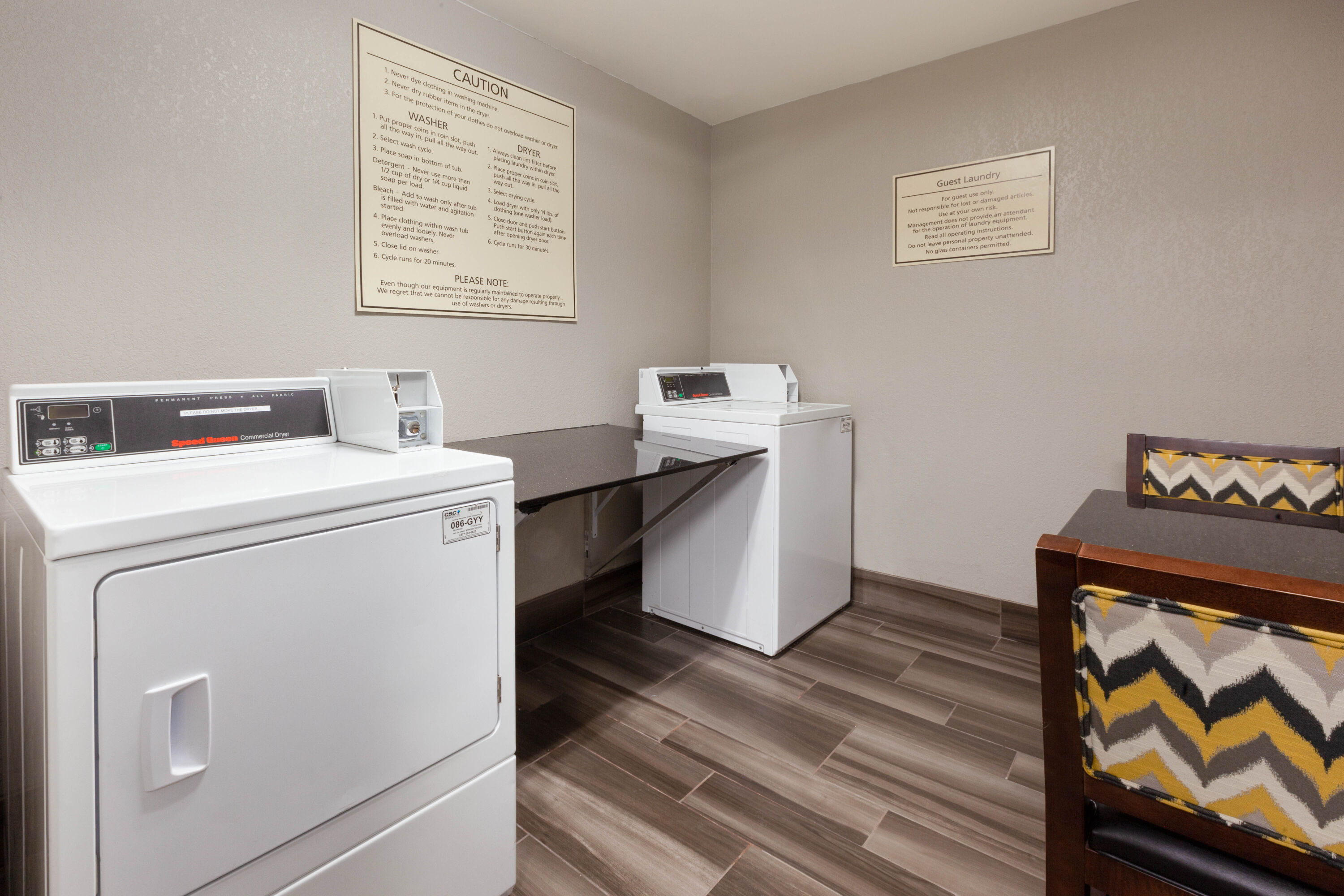 Laundry facilities at La Quinta Inn & Suites by Wyndham Detroit Utica in Utica, Michigan