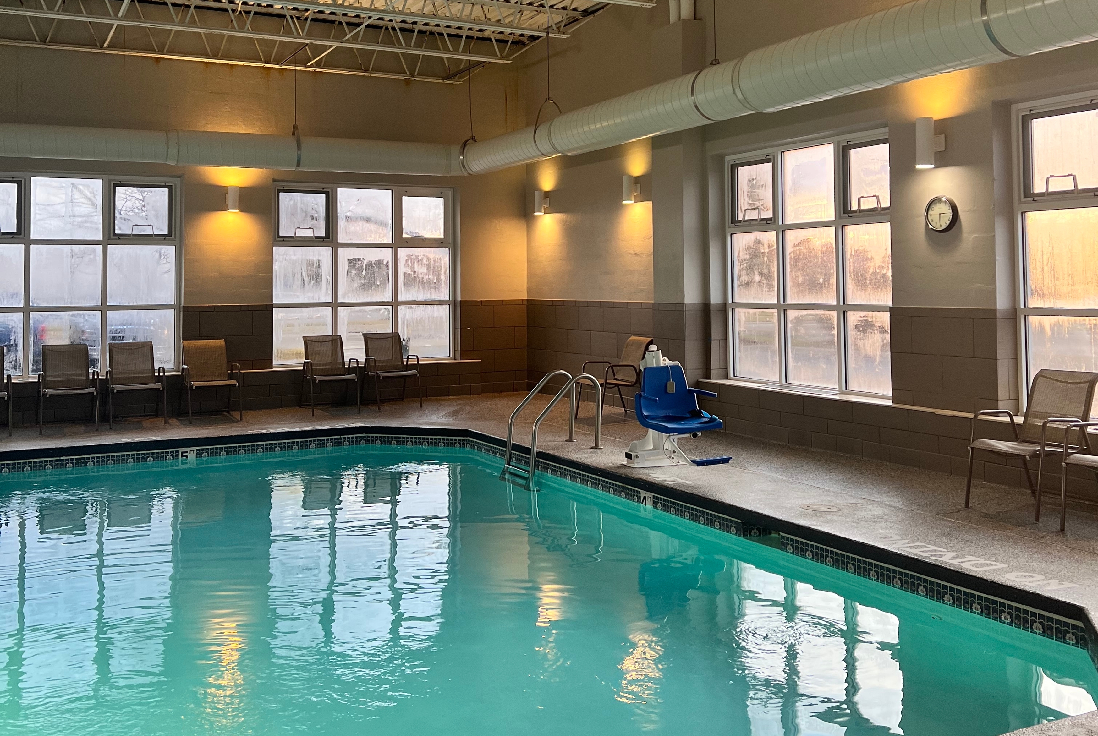 Pool at the La Quinta Inn & Suites by Wyndham Detroit Utica in Utica, Michigan