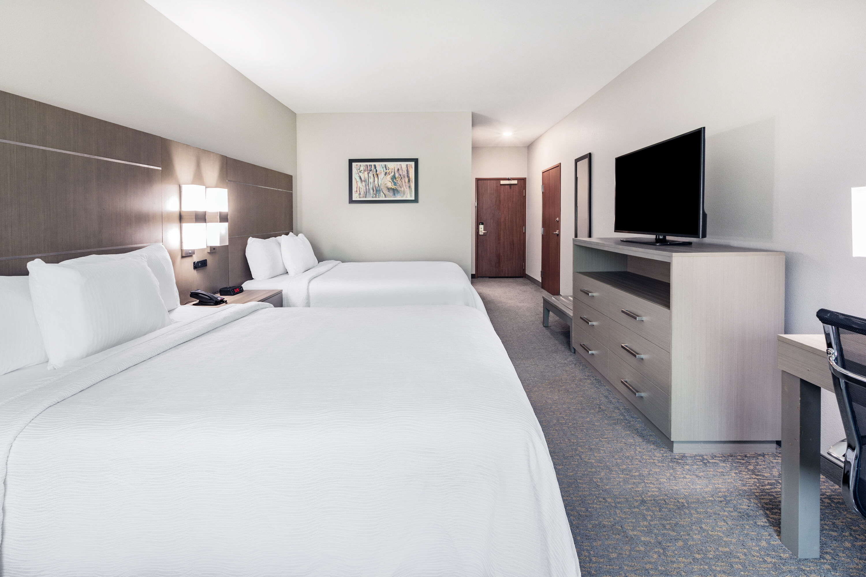 Guest room at the La Quinta Inn & Suites by Wyndham Jackson/Cape Girardeau in Jackson, Missouri
