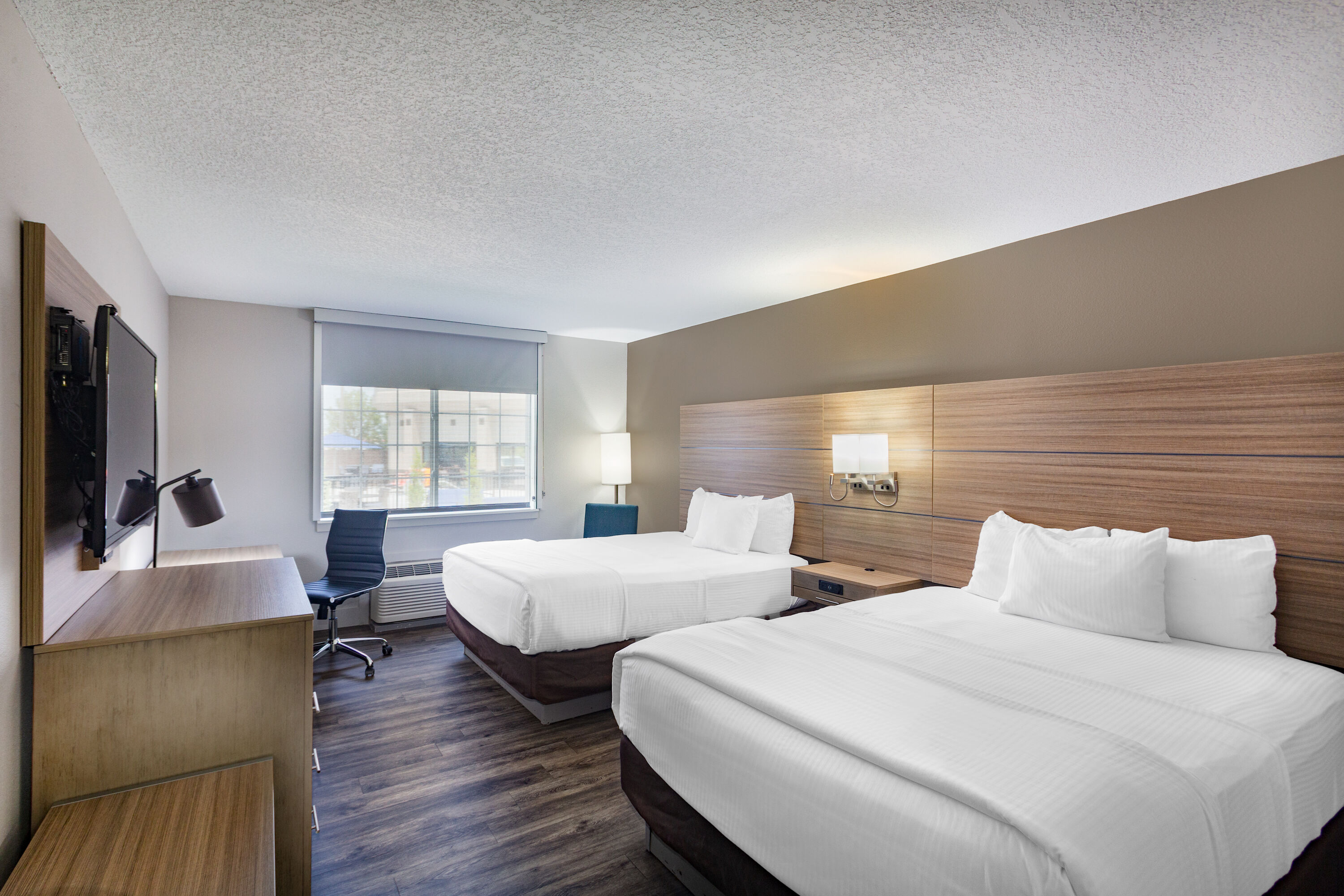 Guest room at the La Quinta Inn & Suites by Wyndham Joplin in Joplin, Missouri