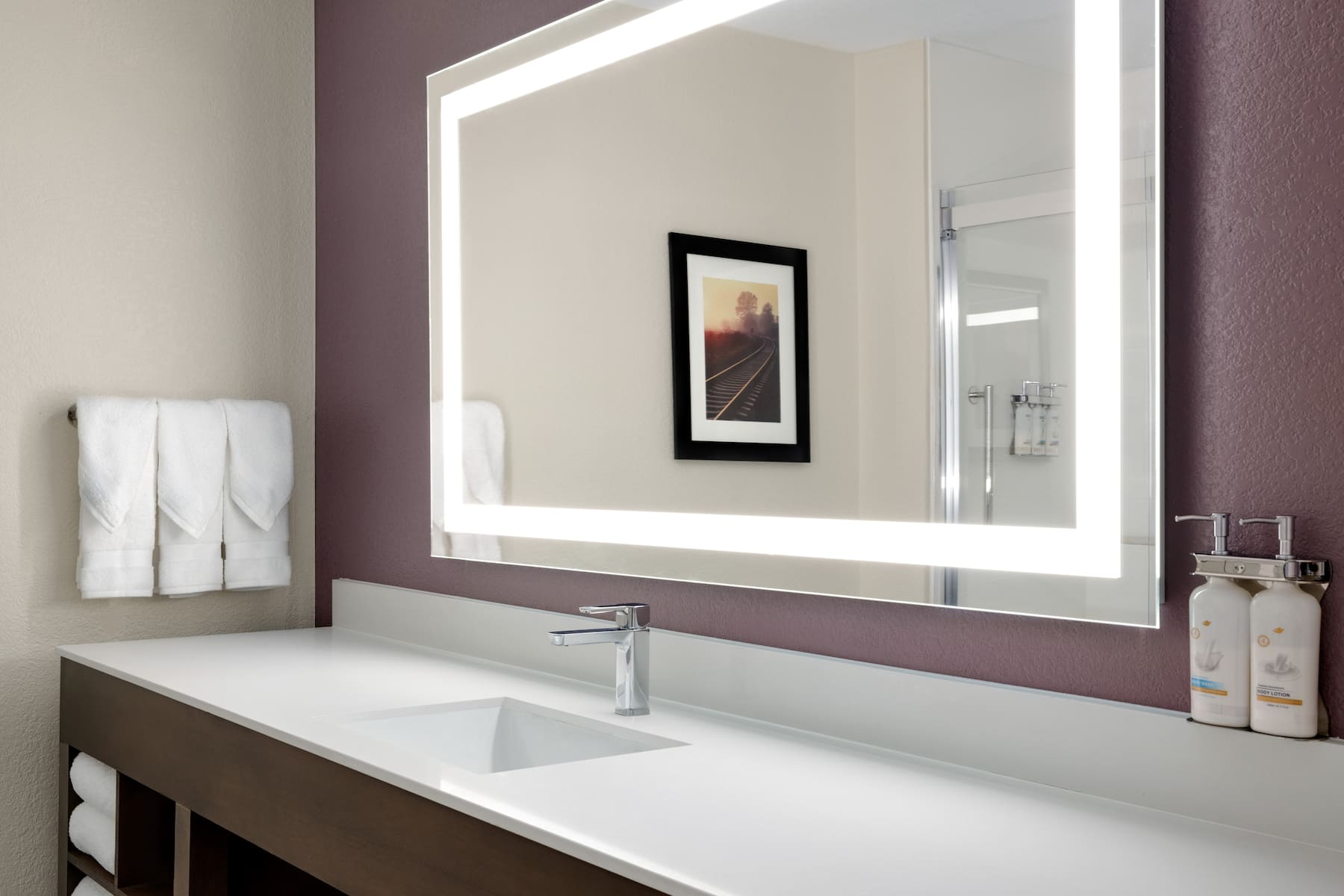 Guest room at the La Quinta Inn & Suites by Wyndham Springfield Airport Plaza in Springfield, Missouri