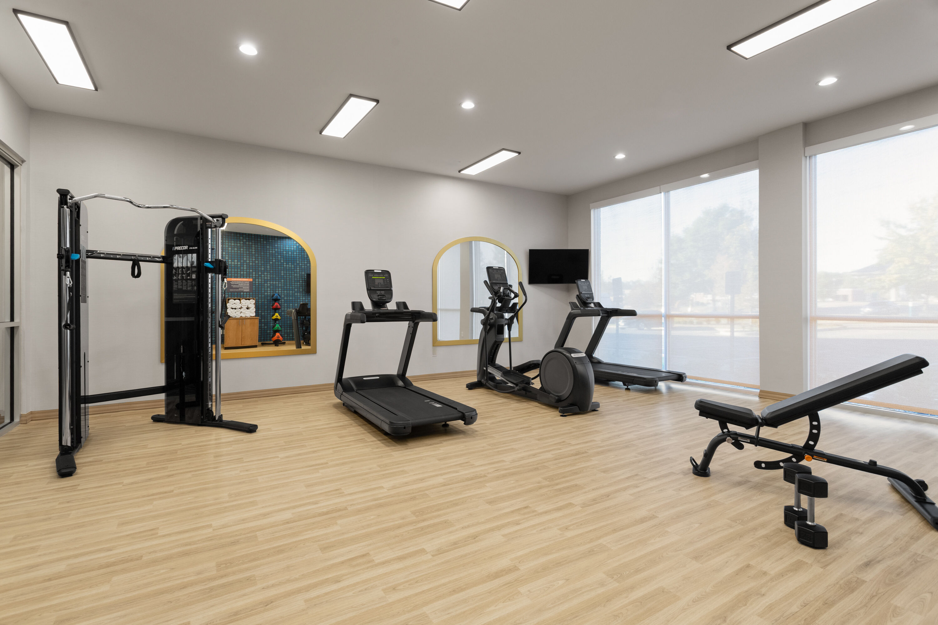 Fitness room at La Quinta Inn & Suites by Wyndham Olive Branch in Olive Branch, Mississippi