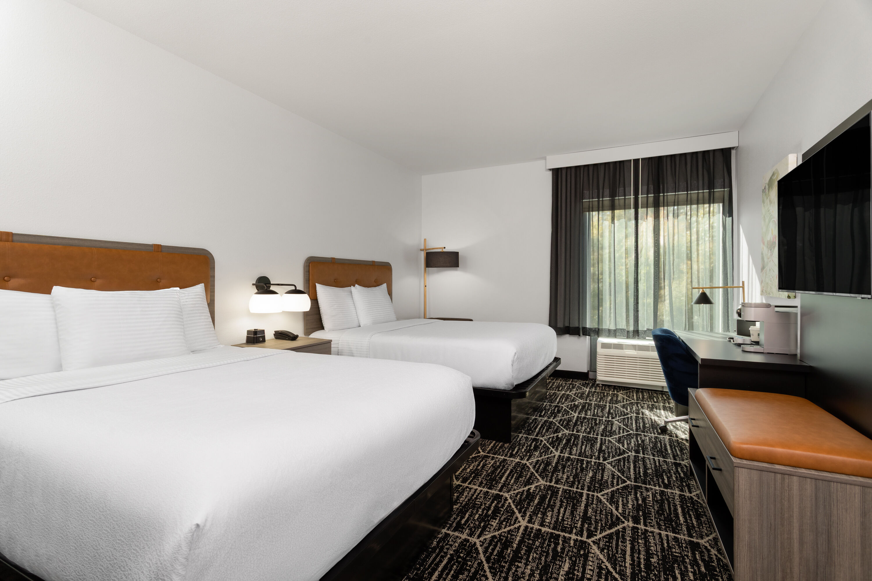 Guest room at the La Quinta Inn & Suites by Wyndham Olive Branch in Olive Branch, Mississippi