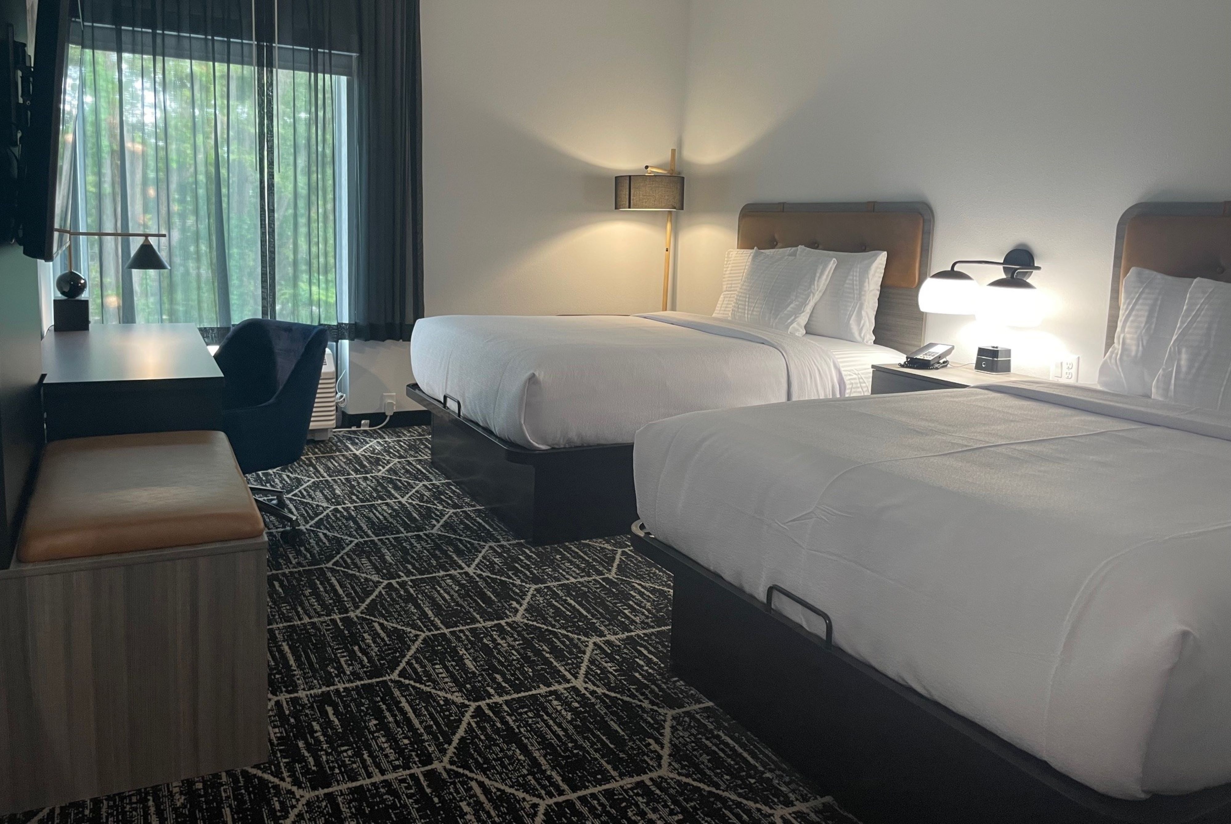 Guest room at the La Quinta Inn & Suites by Wyndham Olive Branch in Olive Branch, Mississippi