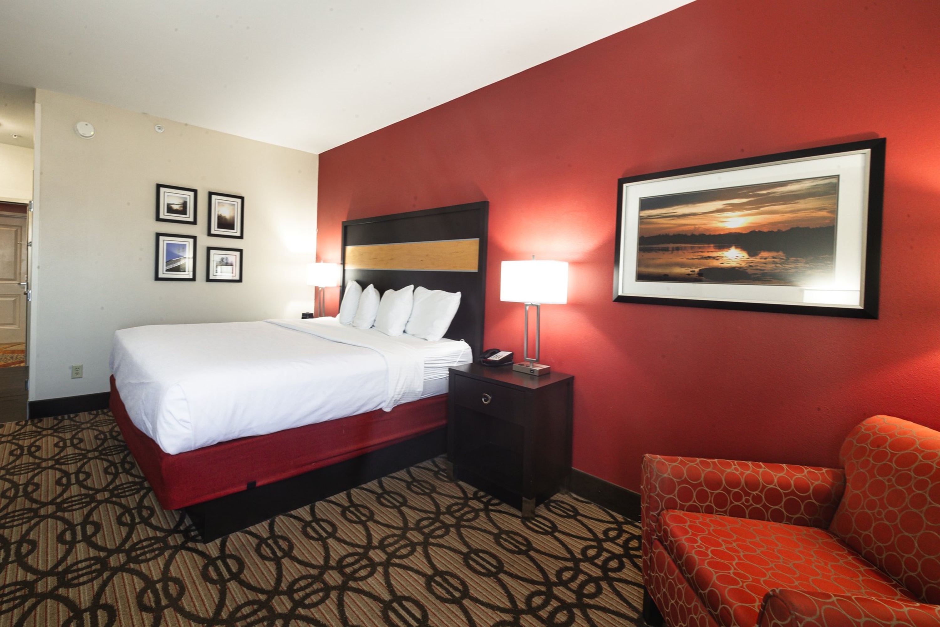 Guest room at the La Quinta Inn & Suites by Wyndham Starkville at MSU in Starkville, Mississippi