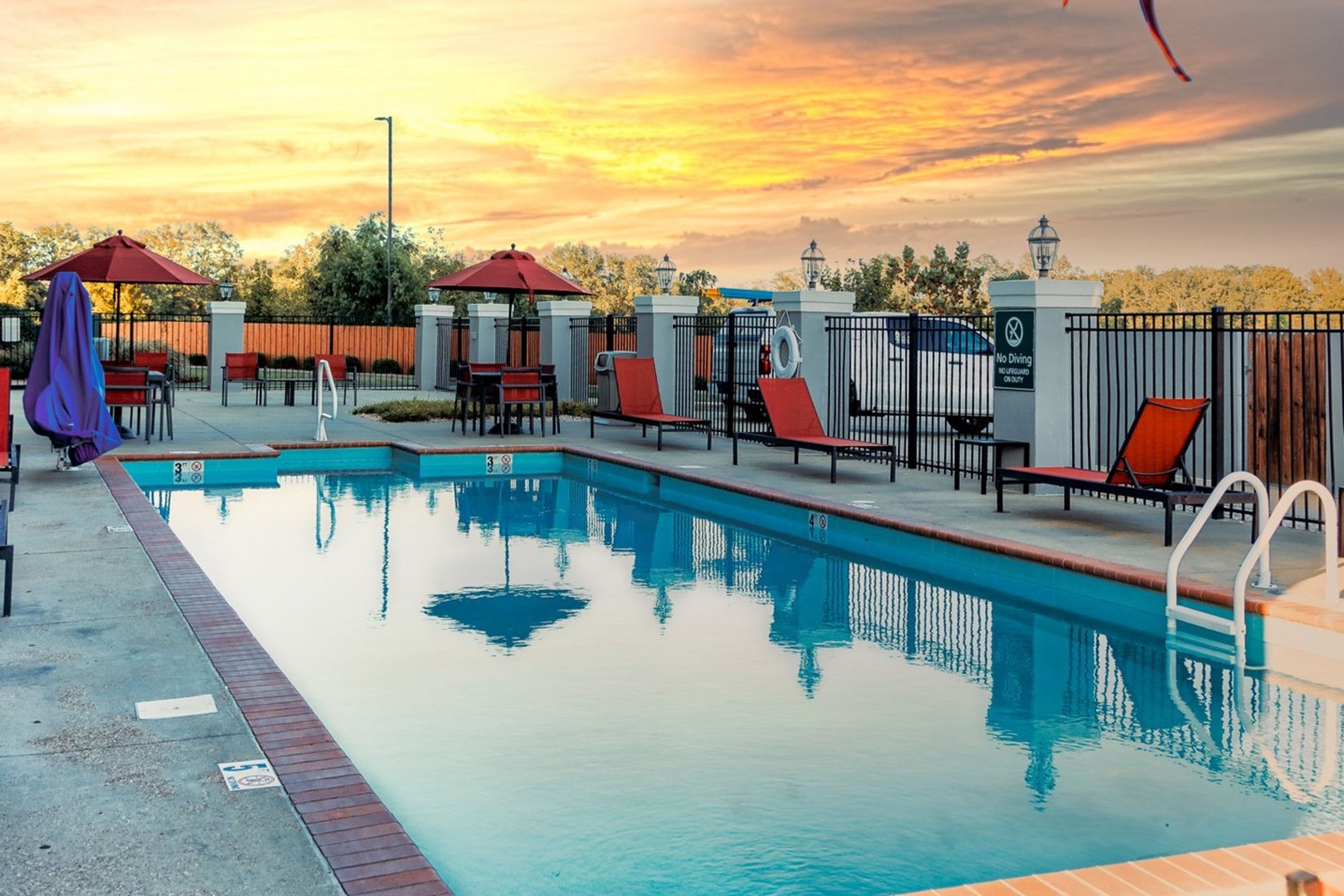 Pool at the La Quinta Inn & Suites by Wyndham Starkville at MSU in Starkville, Mississippi