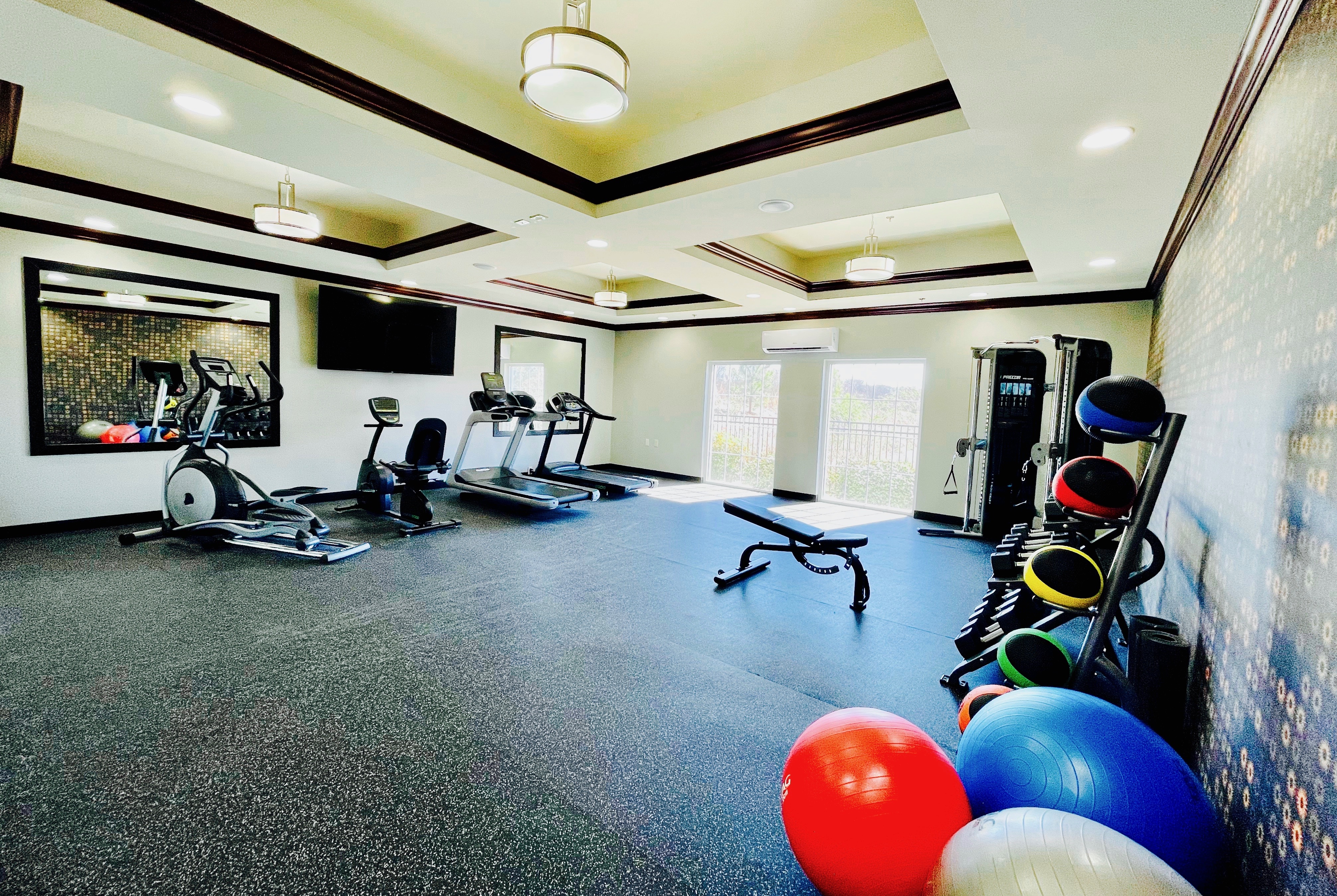 Fitness room at La Quinta Inn & Suites by Wyndham Tupelo in Tupelo, Mississippi
