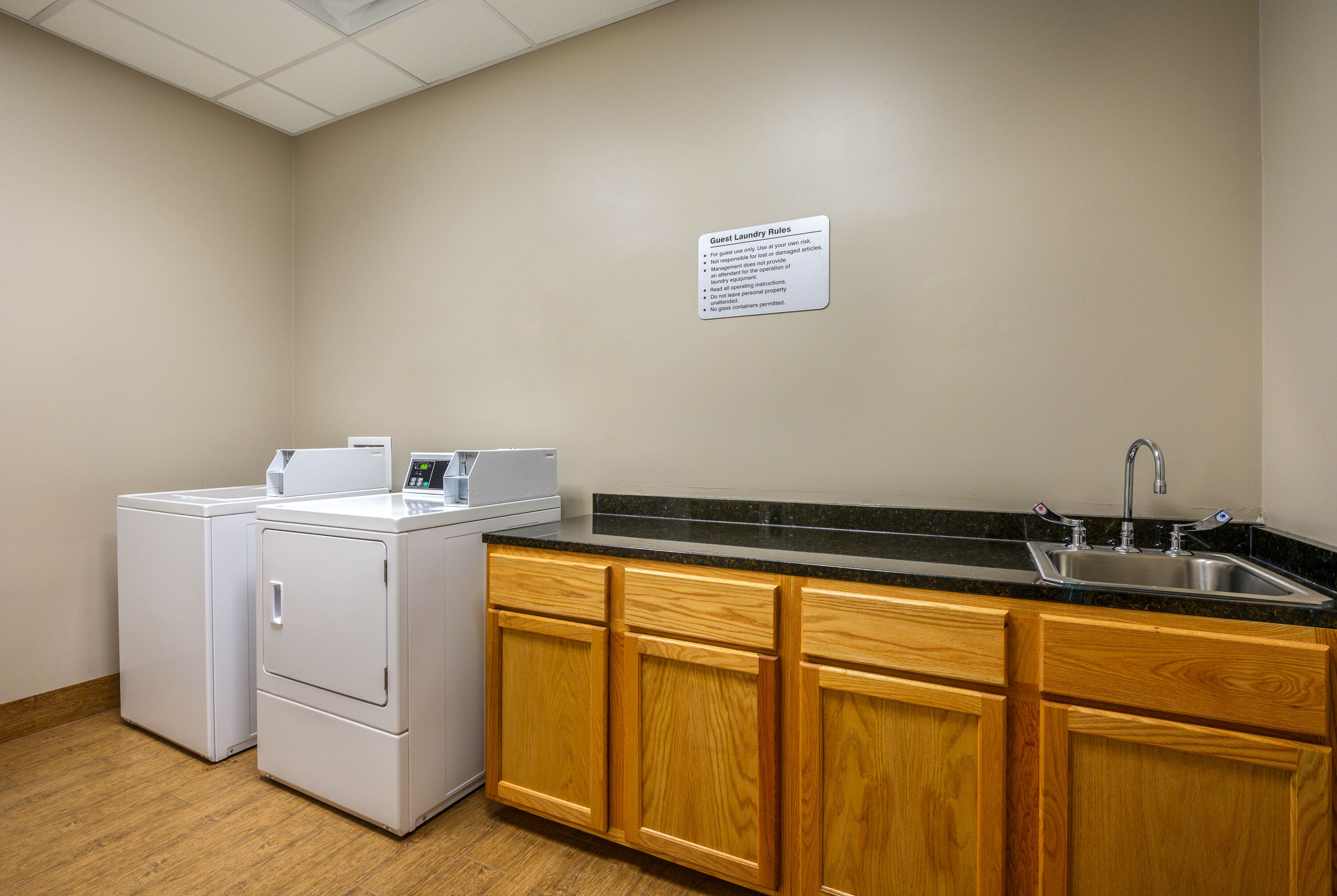 Laundry facilities at La Quinta Inn & Suites by Wyndham Glendive in Glendive, Montana