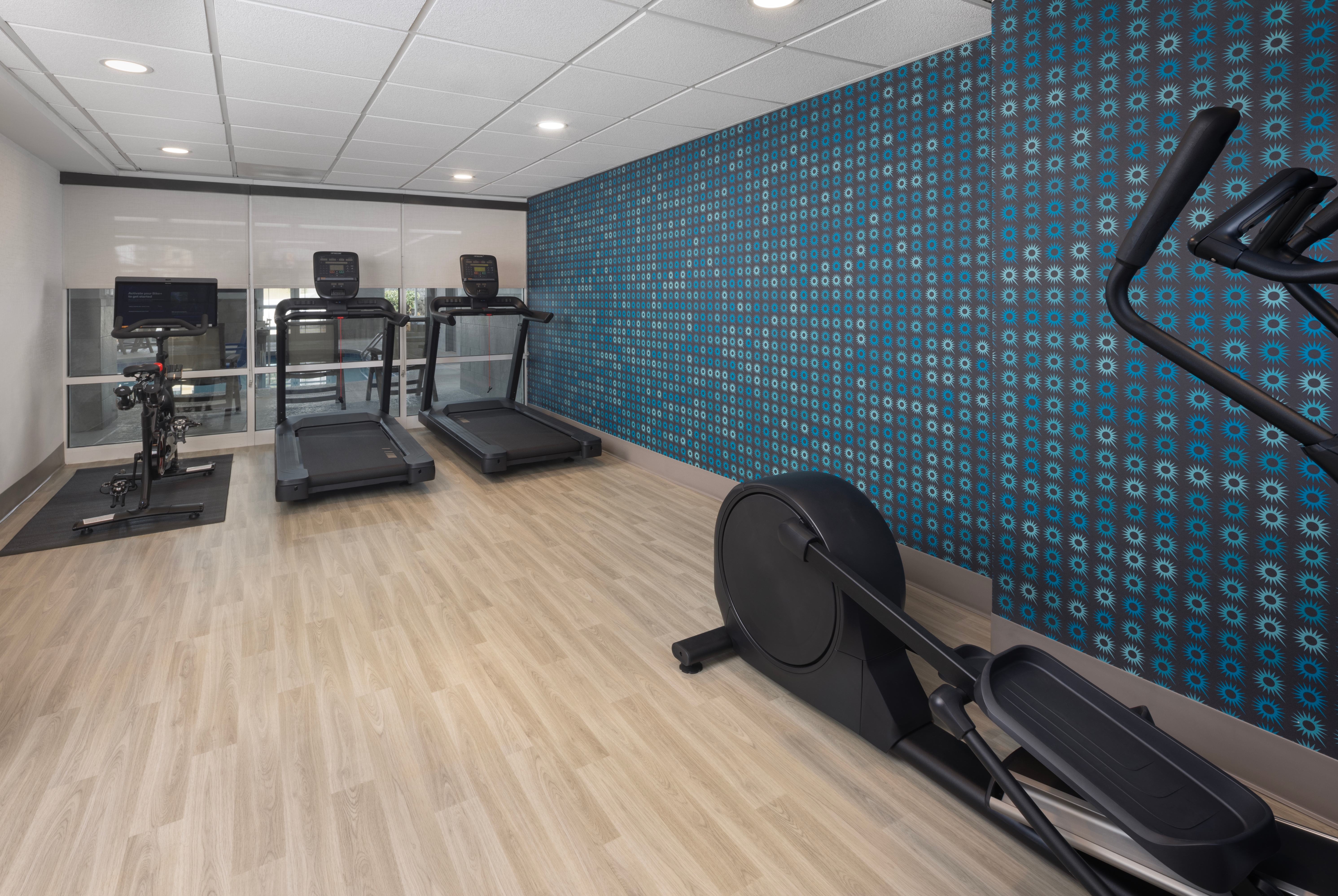 Fitness room at La Quinta Inn & Suites by Wyndham Asheville Downtown in Asheville, North Carolina