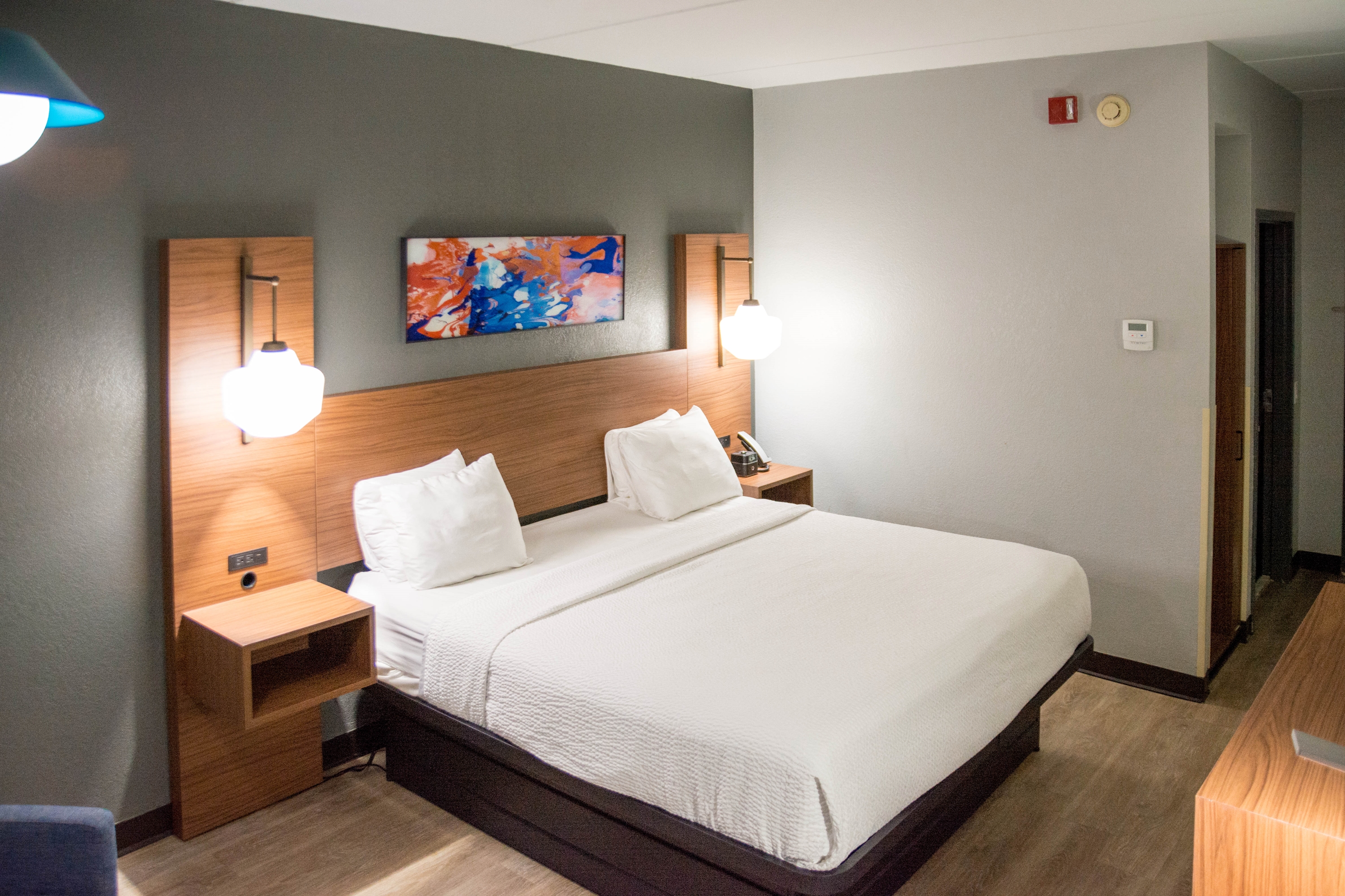 Guest room at the La Quinta Inn & Suites by Wyndham Fayetteville I-95 in Fayetteville, North Carolina