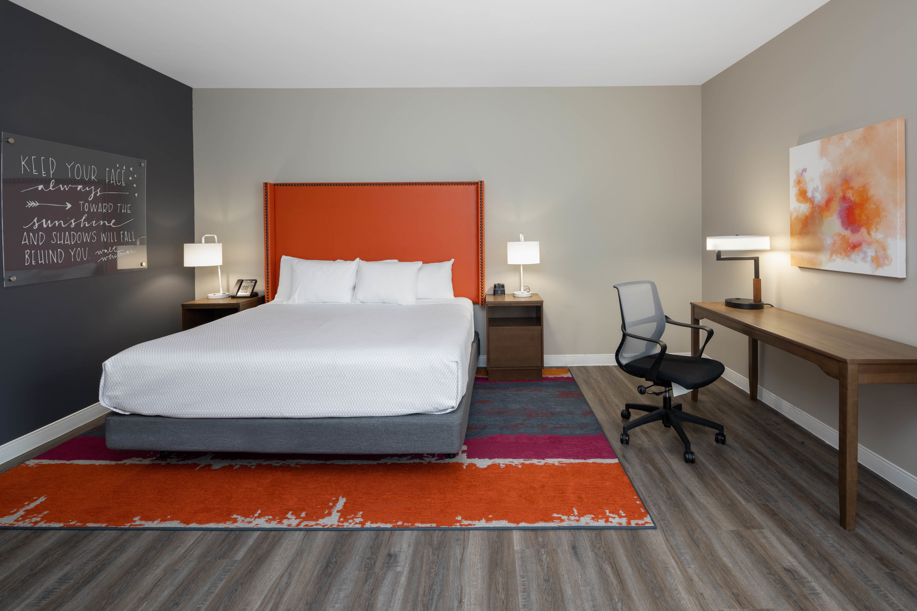 Guest room at the La Quinta Inn & Suites by Wyndham Greensboro Arpt High Point in Greensboro, North Carolina