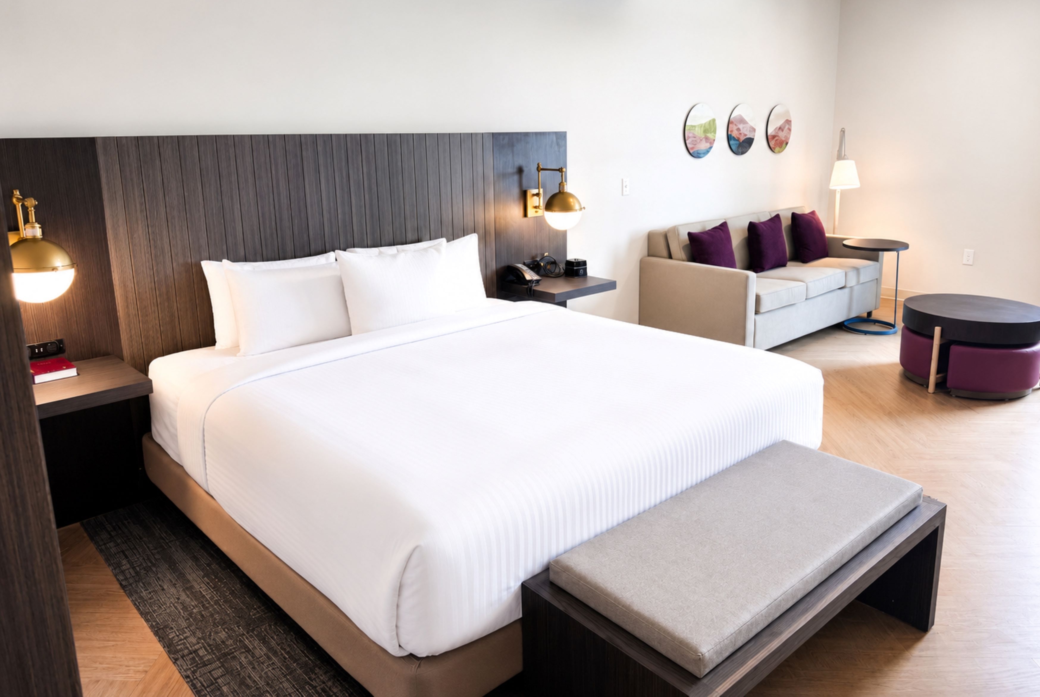 Guest room at the La Quinta Inn & Suites by Wyndham Mebane in Mebane, North Carolina