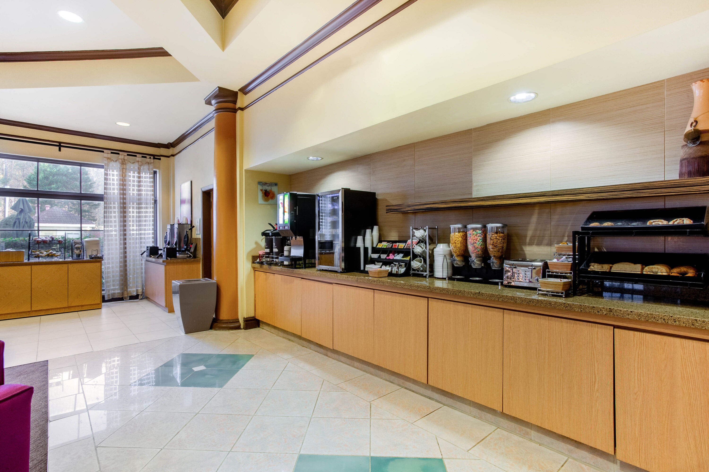 Free breakfast at La Quinta Inn & Suites by Wyndham Raleigh Crabtree in Raleigh, North Carolina