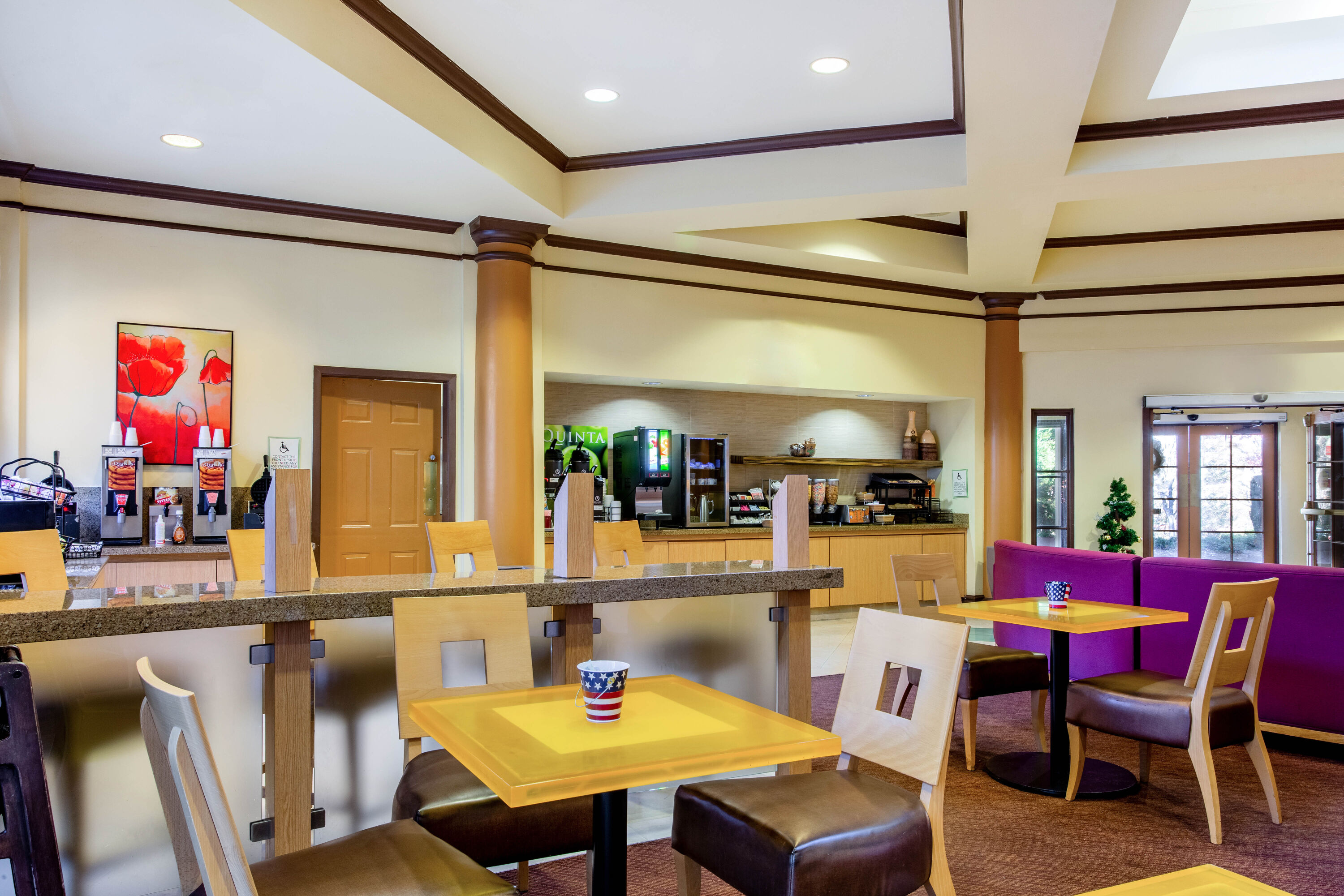 Free breakfast at La Quinta Inn & Suites by Wyndham Raleigh Crabtree in Raleigh, North Carolina