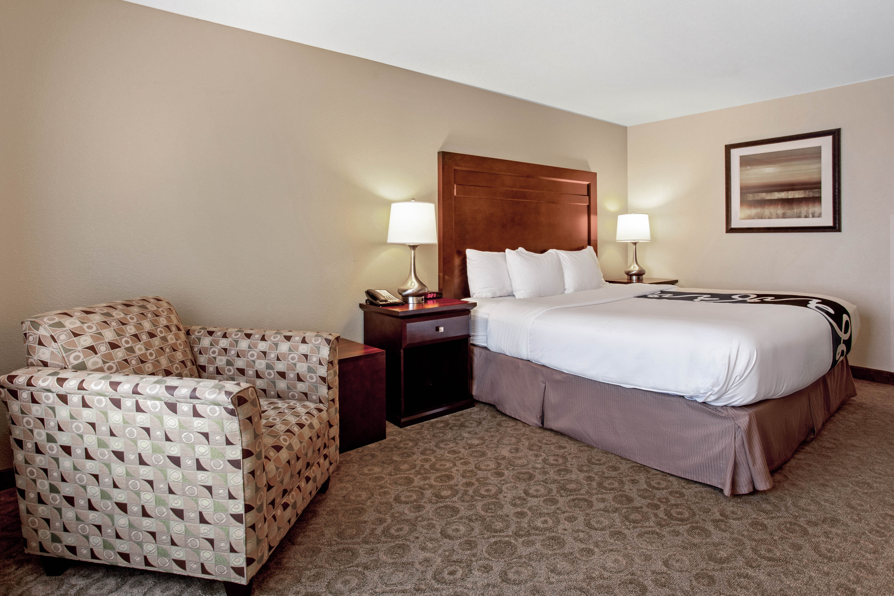 Guest room at the La Quinta Inn & Suites by Wyndham Bismarck in Bismarck, North Dakota