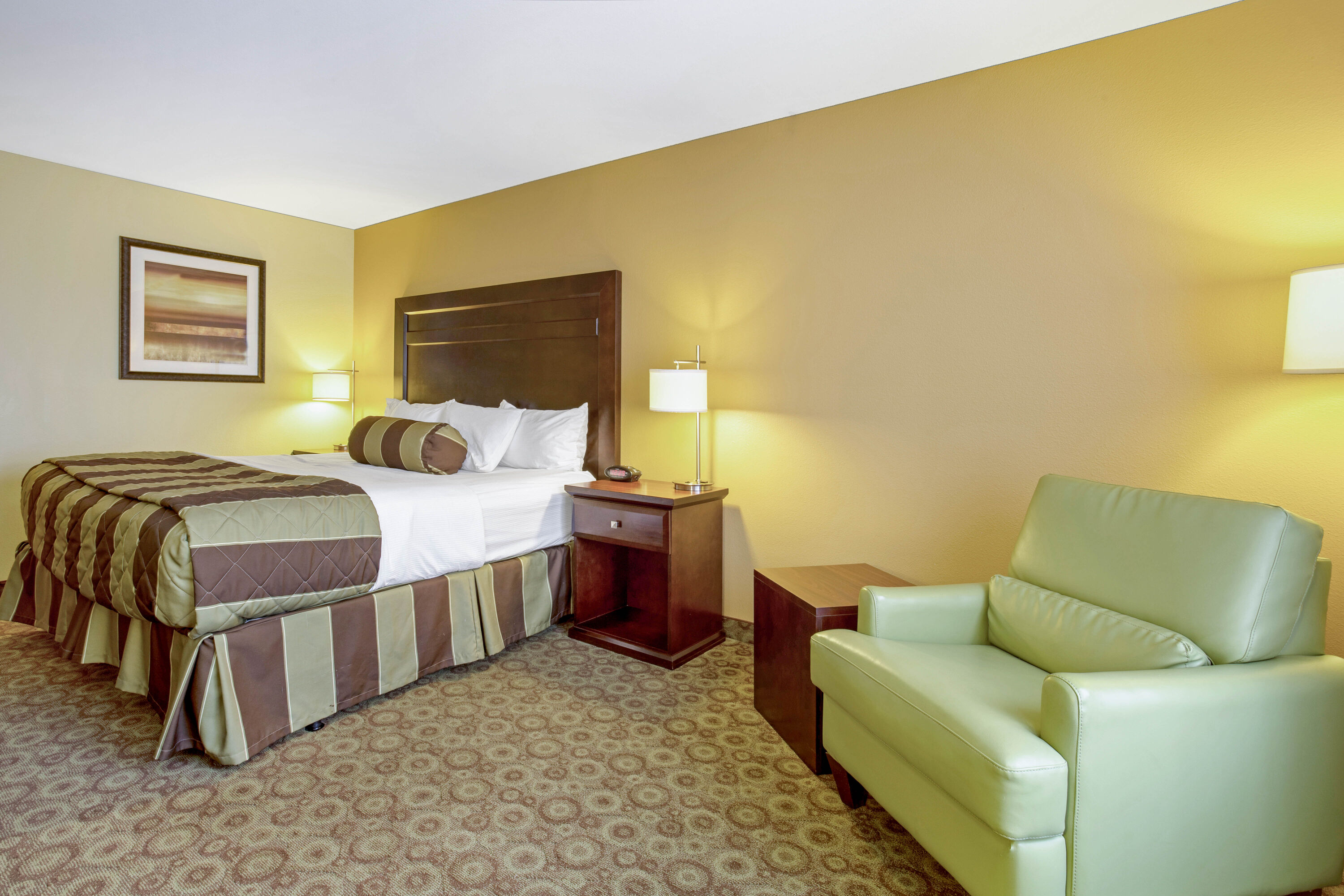 Guest room at the La Quinta Inn & Suites by Wyndham Dickinson in Dickinson, North Dakota
