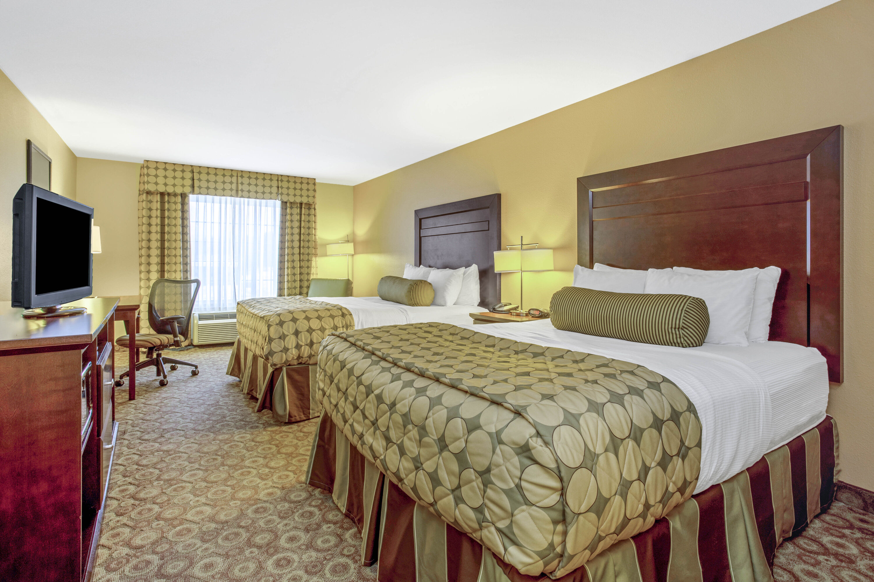 Guest room at the La Quinta Inn & Suites by Wyndham Dickinson in Dickinson, North Dakota