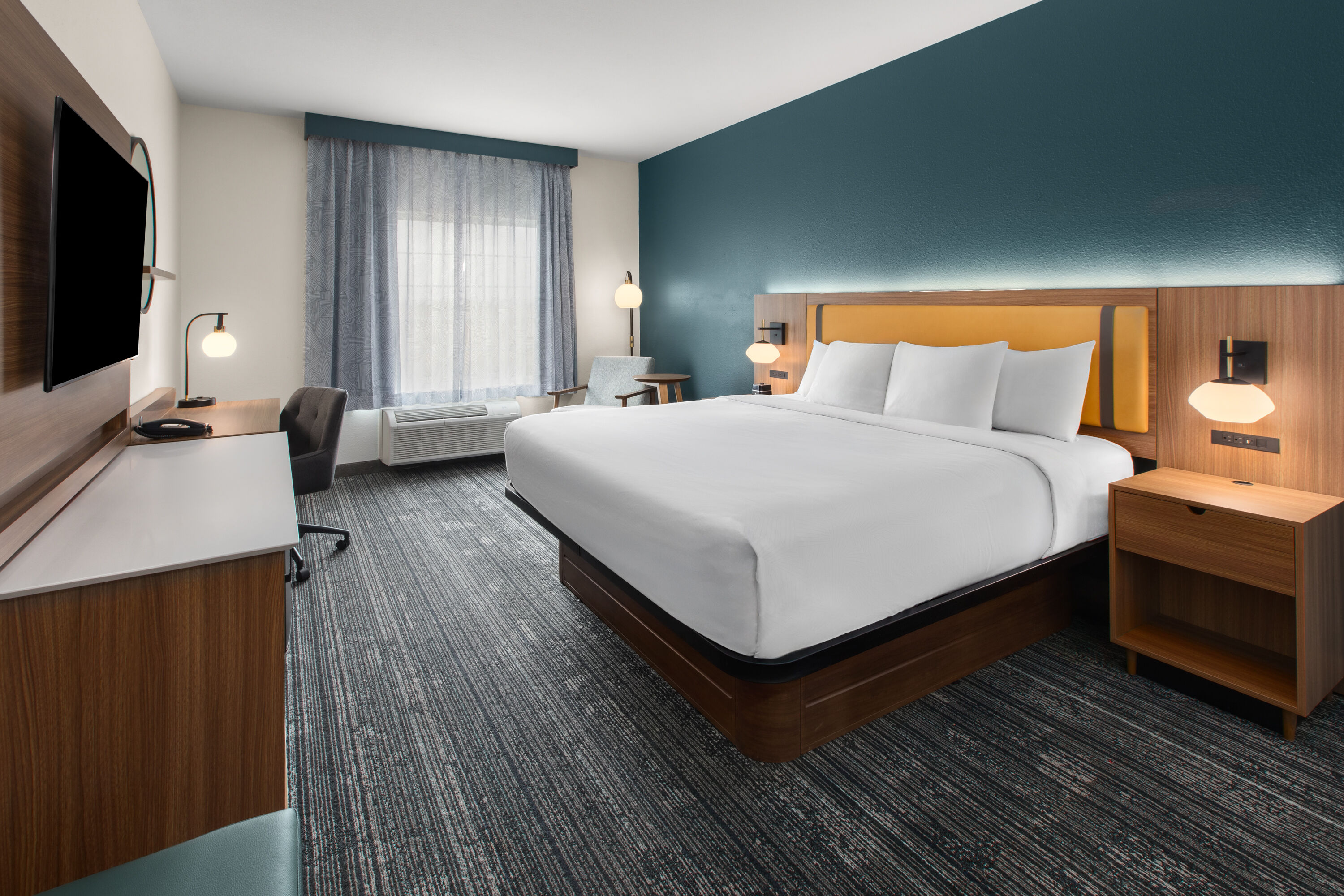 Guest room at the La Quinta Inn & Suites by Wyndham Minot in Minot, North Dakota