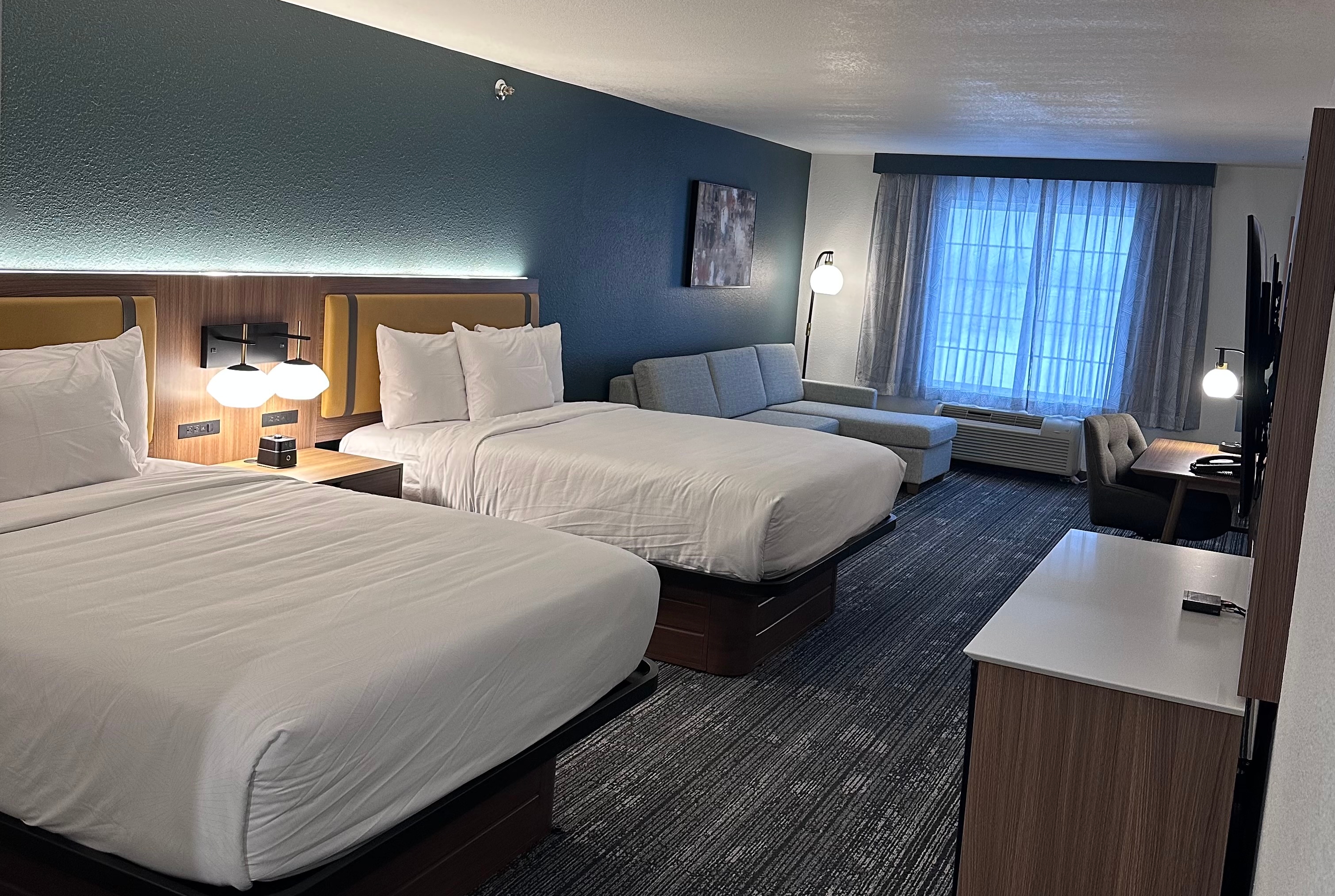 Guest room at the La Quinta Inn & Suites by Wyndham Minot in Minot, North Dakota