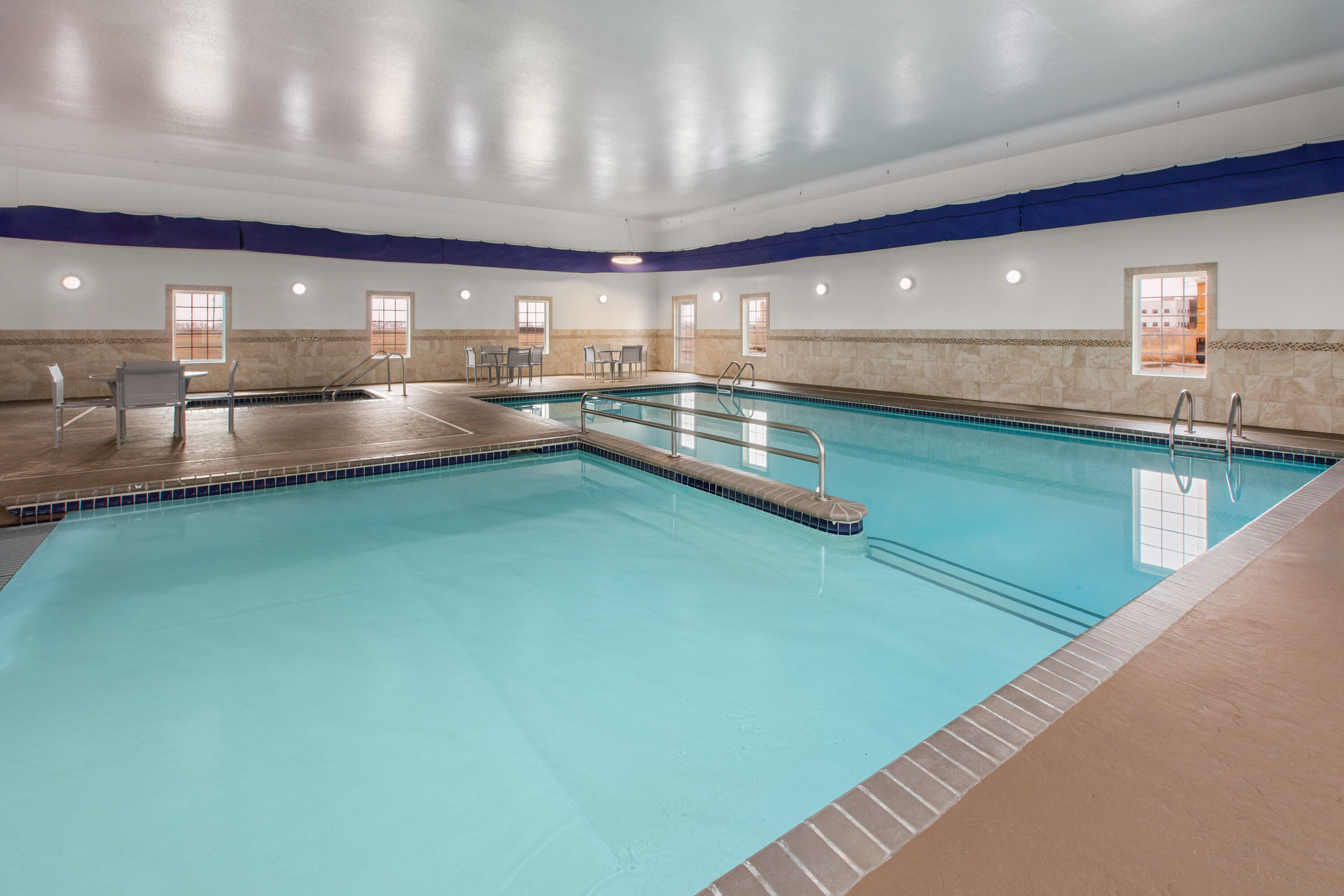 Indoor pool at the La Quinta Inn & Suites by Wyndham Minot in Minot, North Dakota
