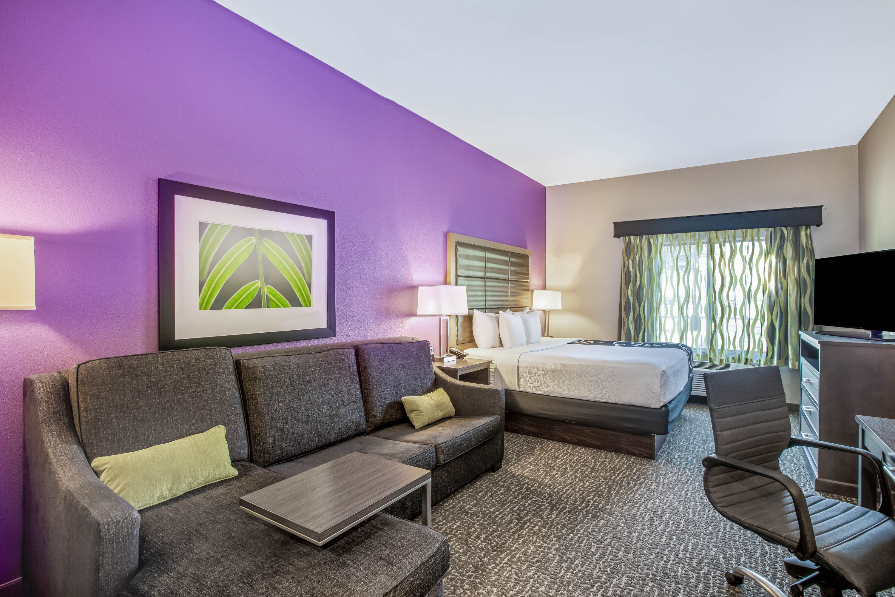 Guest room at the La Quinta Inn & Suites by Wyndham Kearney in Kearney, Nebraska