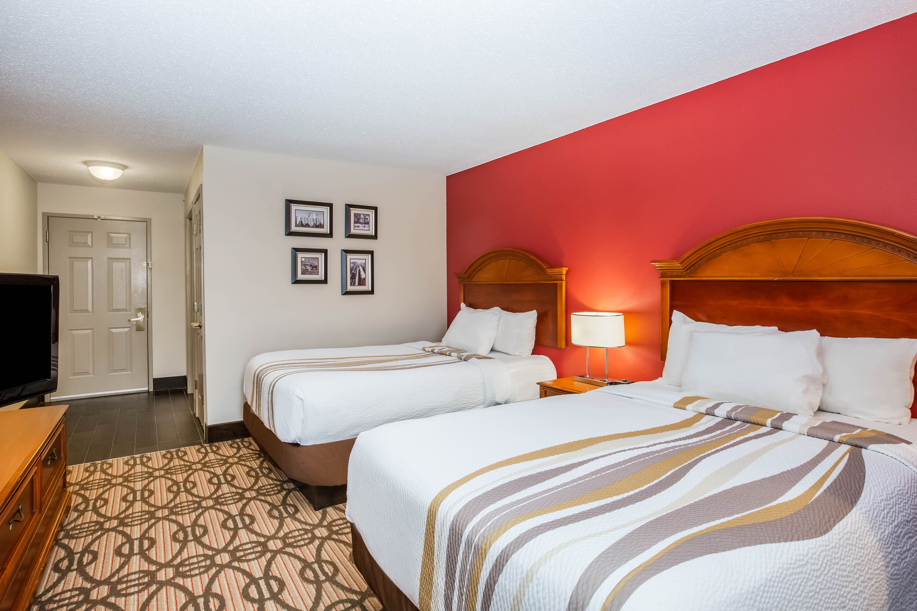 Guest room at the La Quinta Inn & Suites by Wyndham North Platte in North Platte, Nebraska