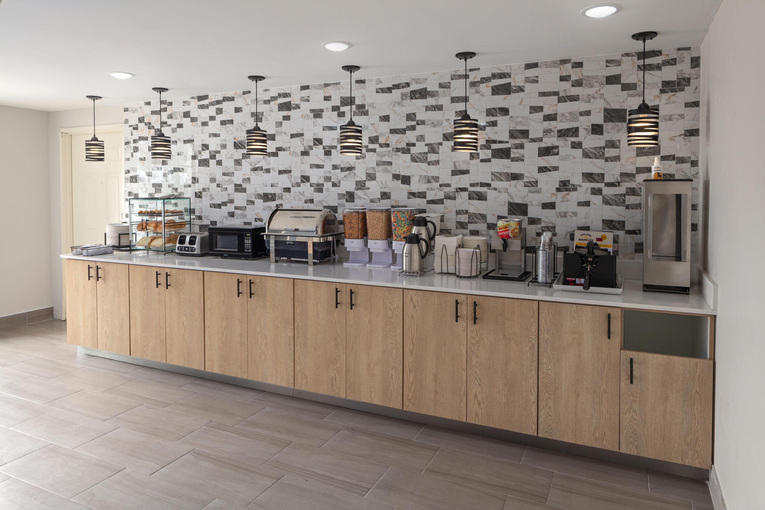 Free breakfast at La Quinta Inn by Wyndham Omaha West in Omaha, Nebraska