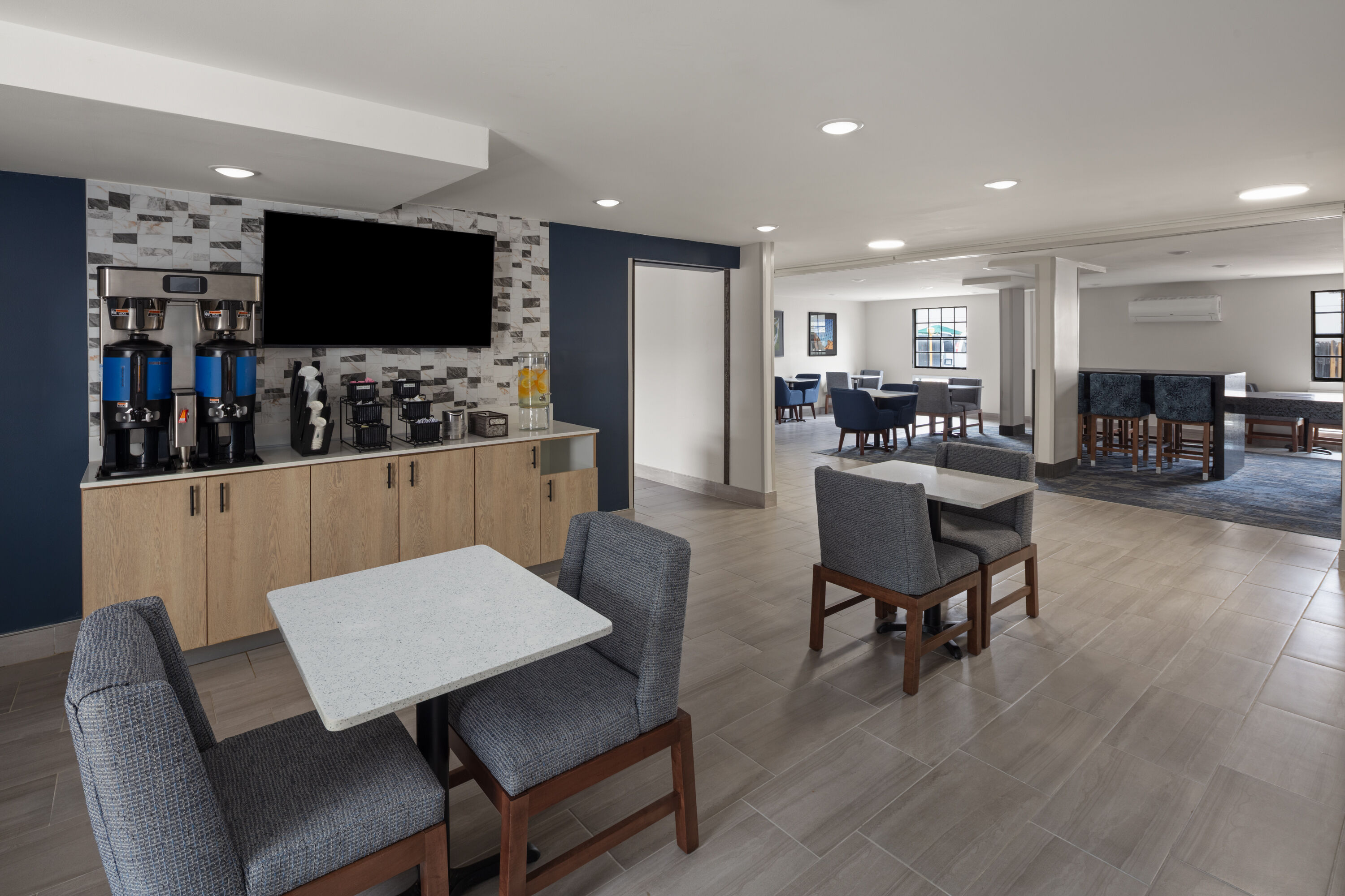 Free breakfast at La Quinta Inn by Wyndham Omaha West in Omaha, Nebraska