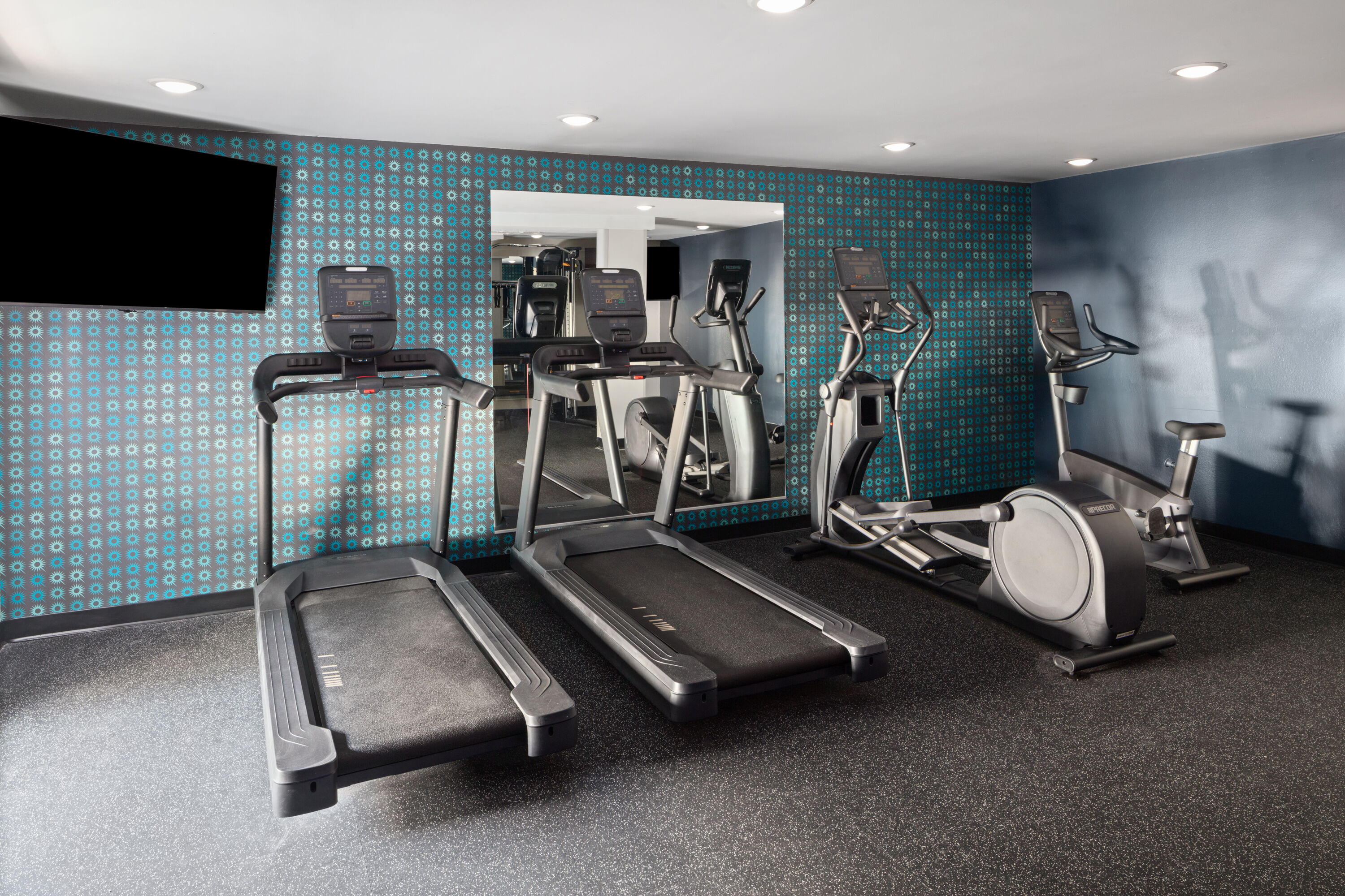 Fitness room at La Quinta Inn by Wyndham Omaha West in Omaha, Nebraska