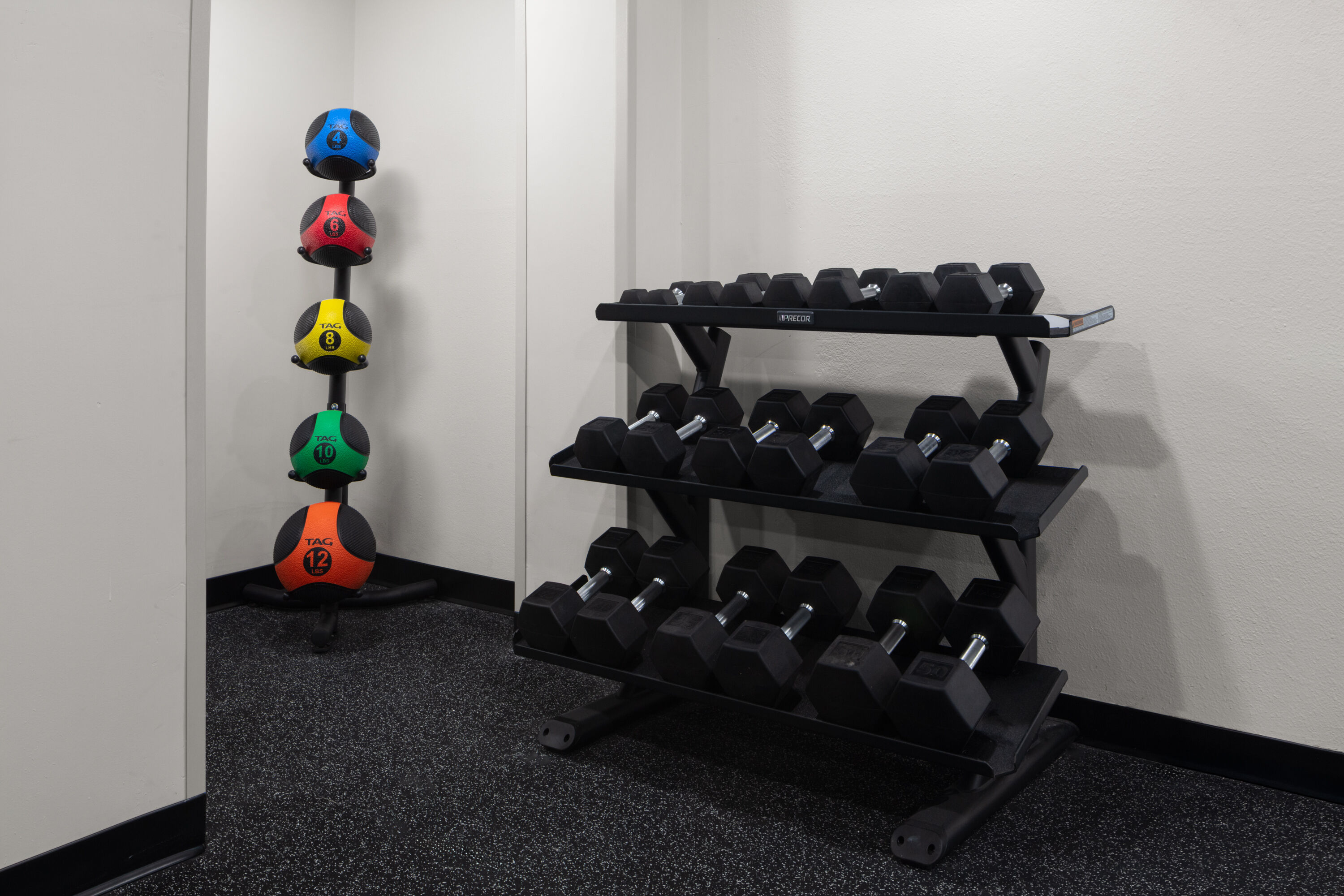 Fitness room at La Quinta Inn by Wyndham Omaha West in Omaha, Nebraska